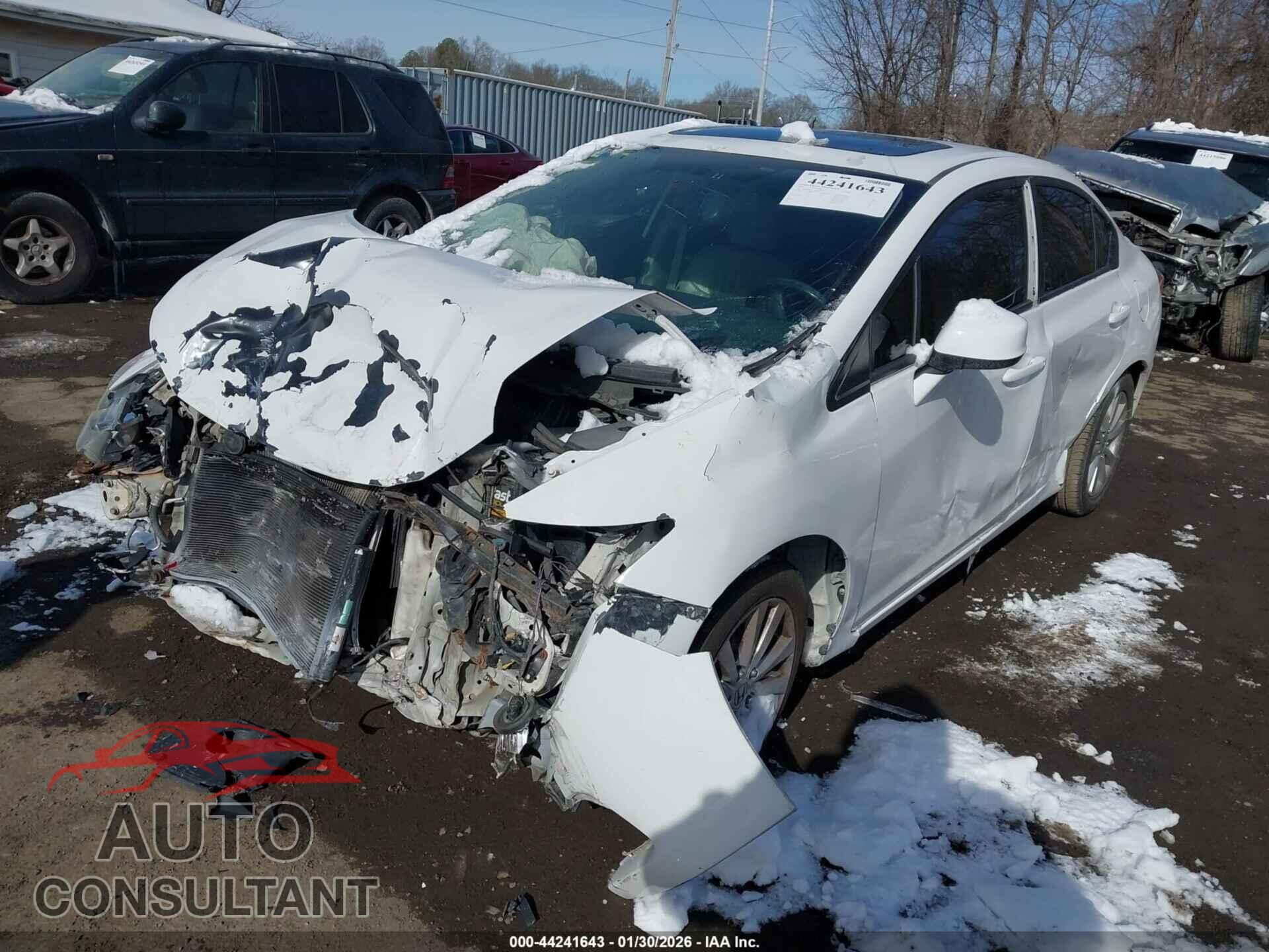 HONDA CIVIC 2012 - 19XFB2F99CE308298