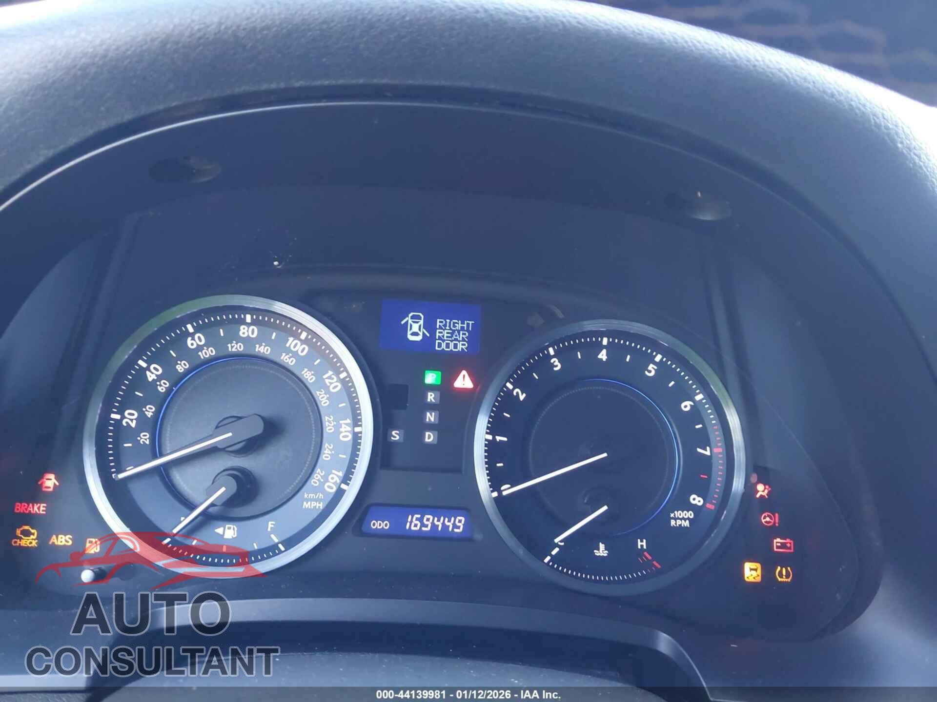 LEXUS IS 250 2011 - JTHBF5C23B5136676