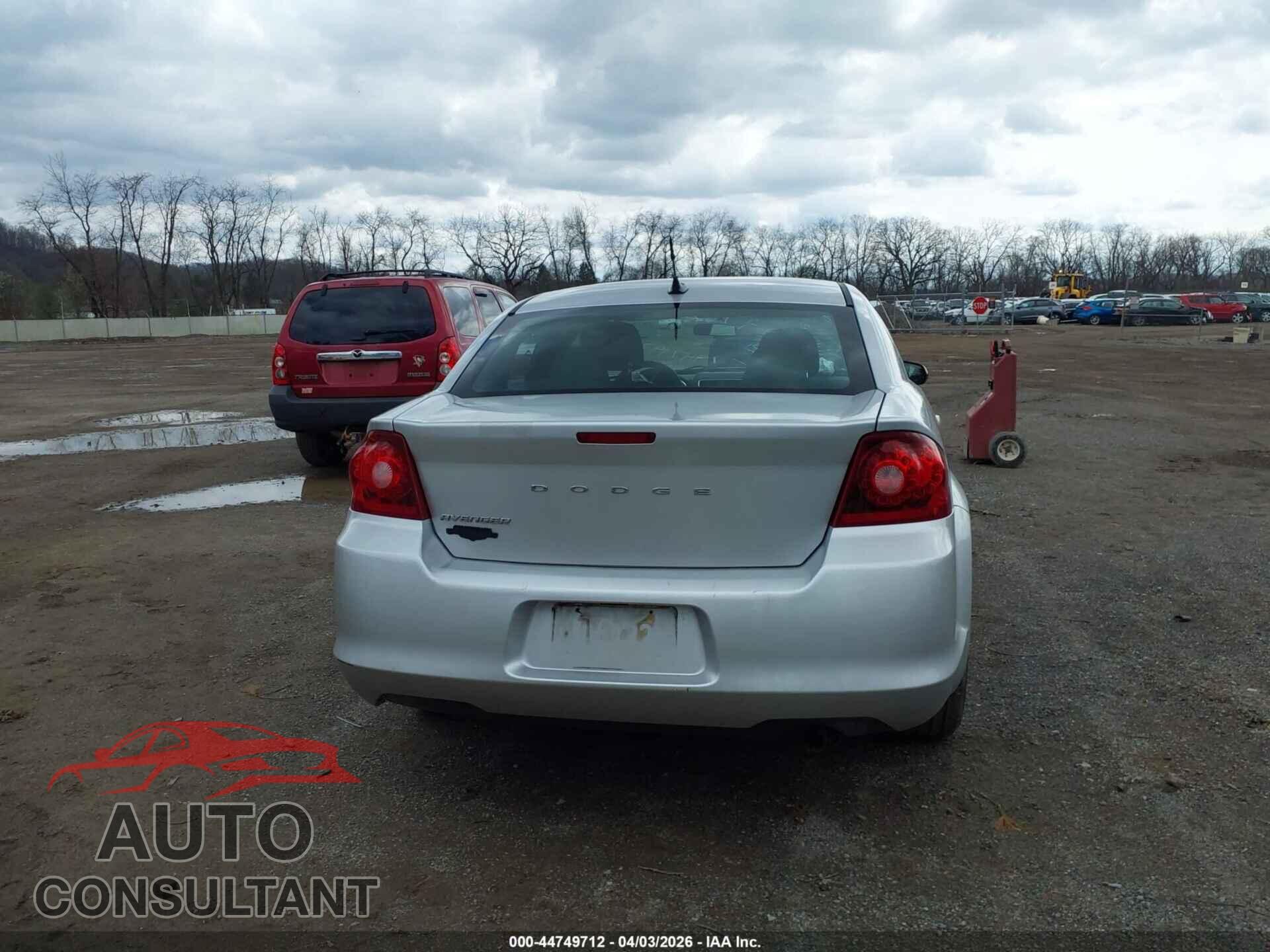 DODGE AVENGER 2012 - 1C3CDZAB7CN224349