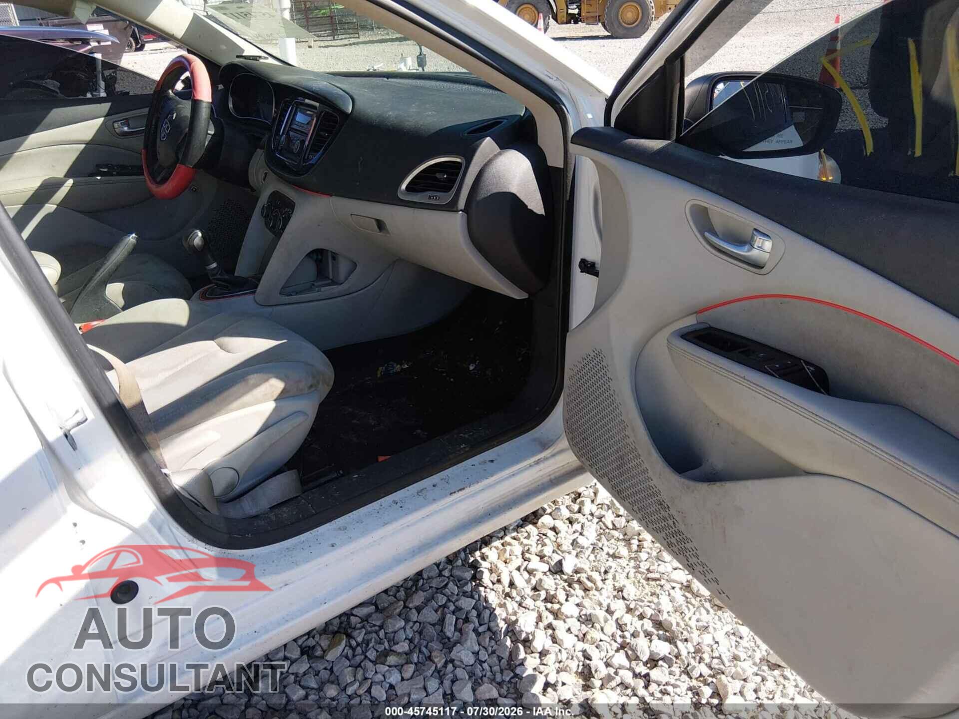 DODGE DART 2013 - 1C3CDFBA3DD157891