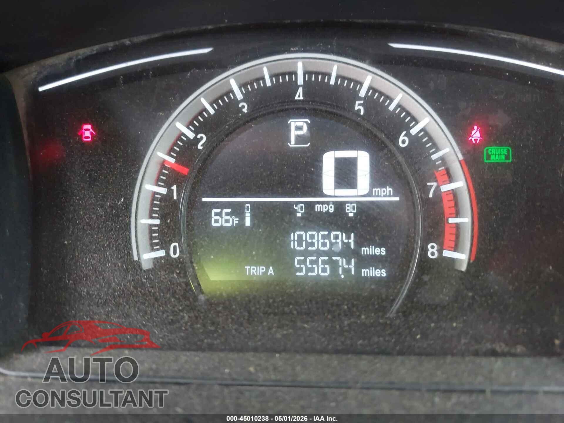 HONDA CIVIC 2017 - 19XFC2F59HE080921