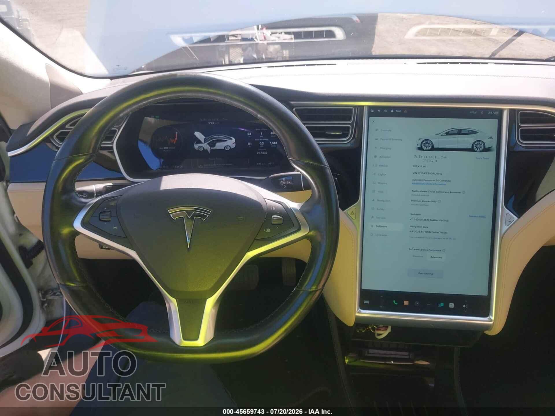TESLA MODEL S 2016 - 5YJSA1E20GF129812