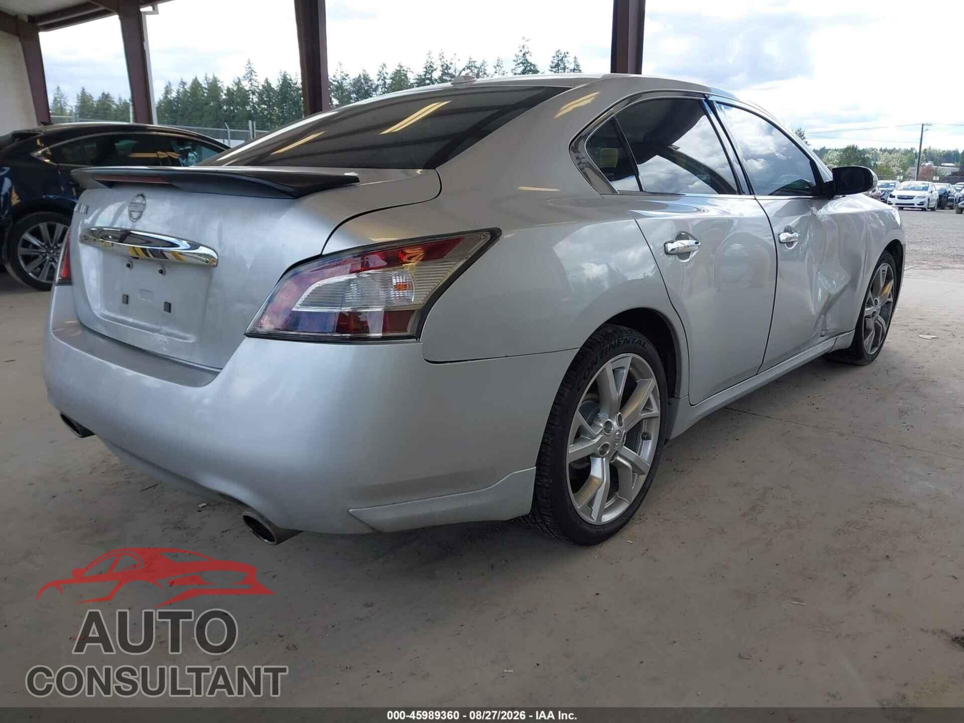 NISSAN MAXIMA 2012 - 1N4AA5AP1CC841814