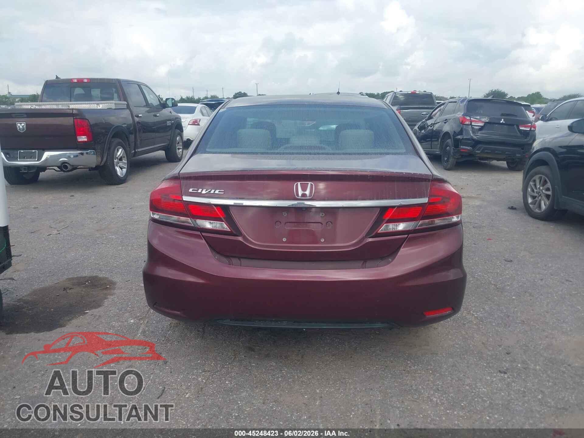 HONDA CIVIC 2014 - 19XFB2F5XEE208727