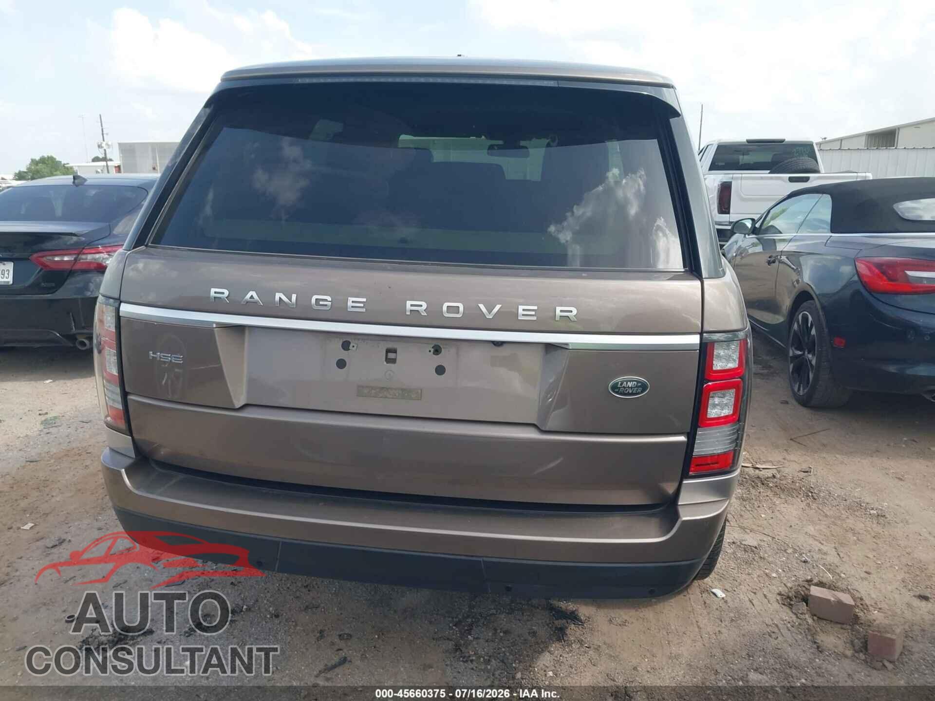 LAND ROVER RANGE ROVER 2015 - SALGS2VFXFA215446