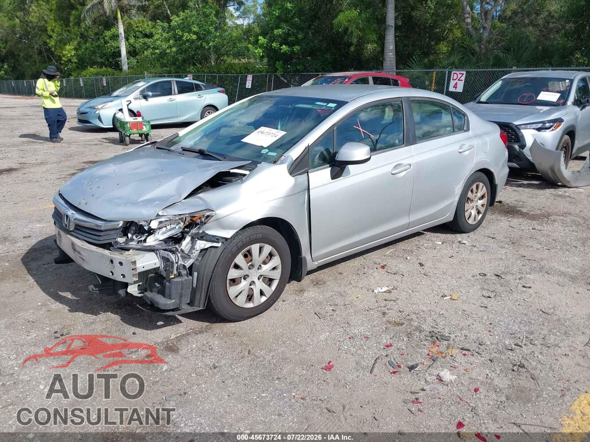 HONDA CIVIC 2012 - 19XFB2F50CE065686
