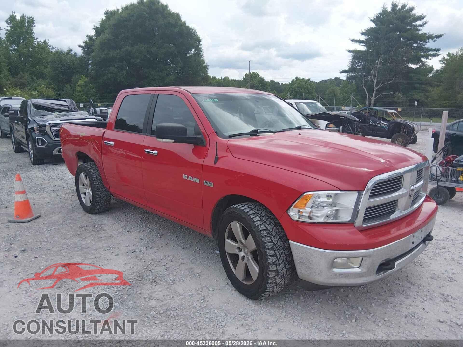 DODGE RAM 1500 2010 - 1D7RB1CT3AS221939