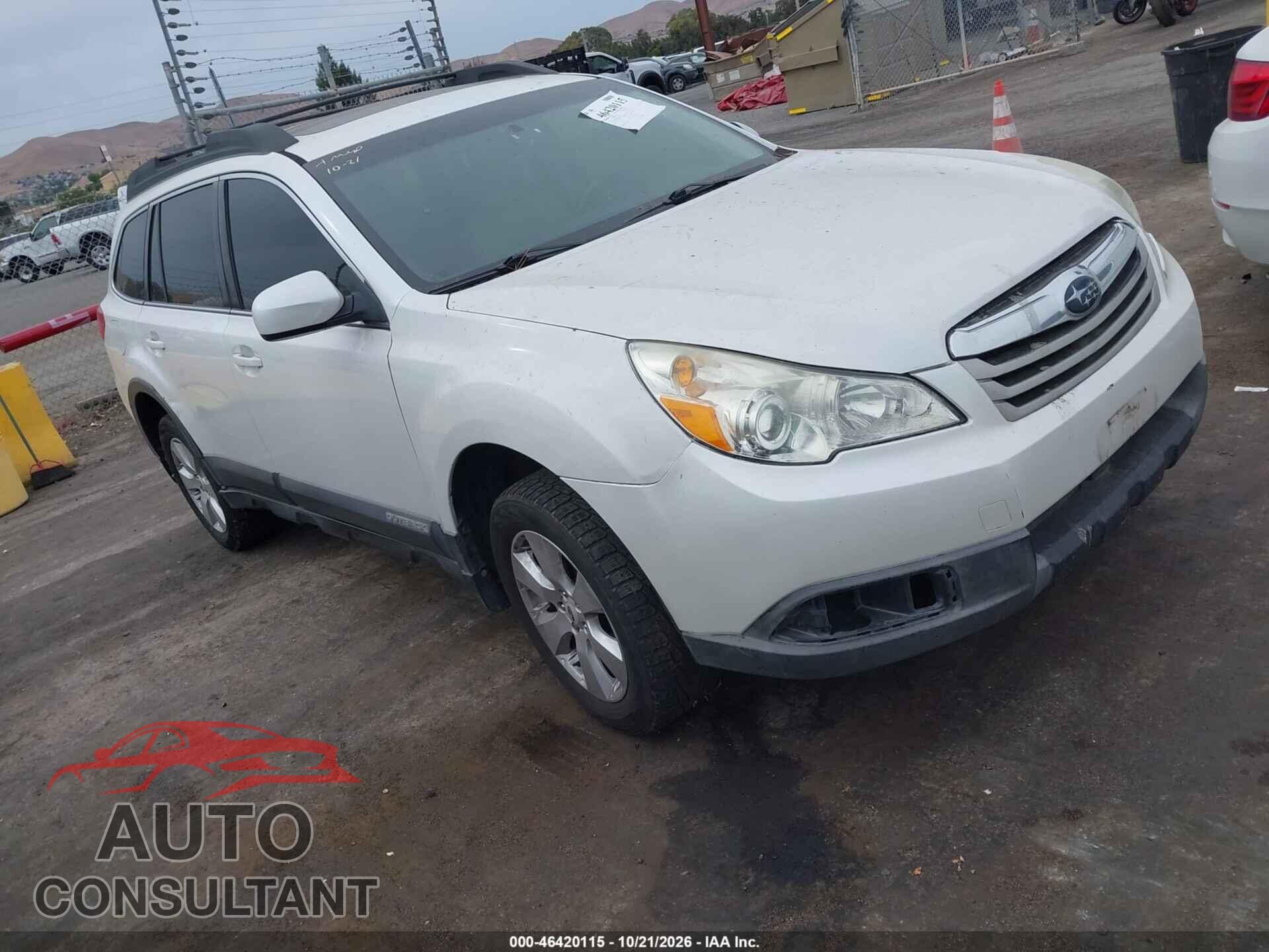 SUBARU OUTBACK 2012 - 4S4BRBKCXC3203994