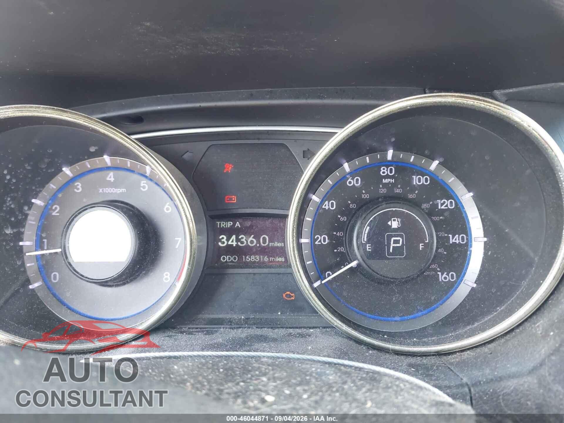 HYUNDAI SONATA 2012 - 5NPEC4AC9CH424975