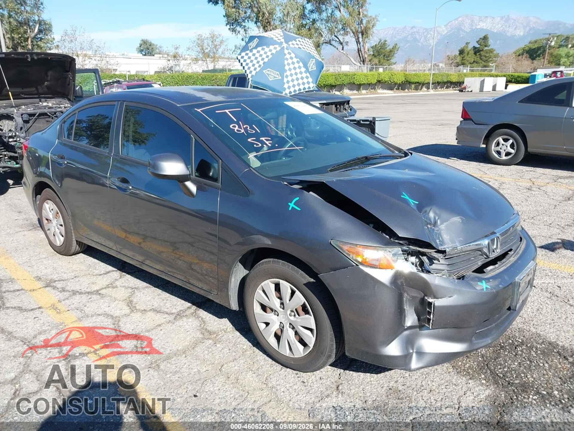 HONDA CIVIC 2012 - 2HGFB2F52CH313331