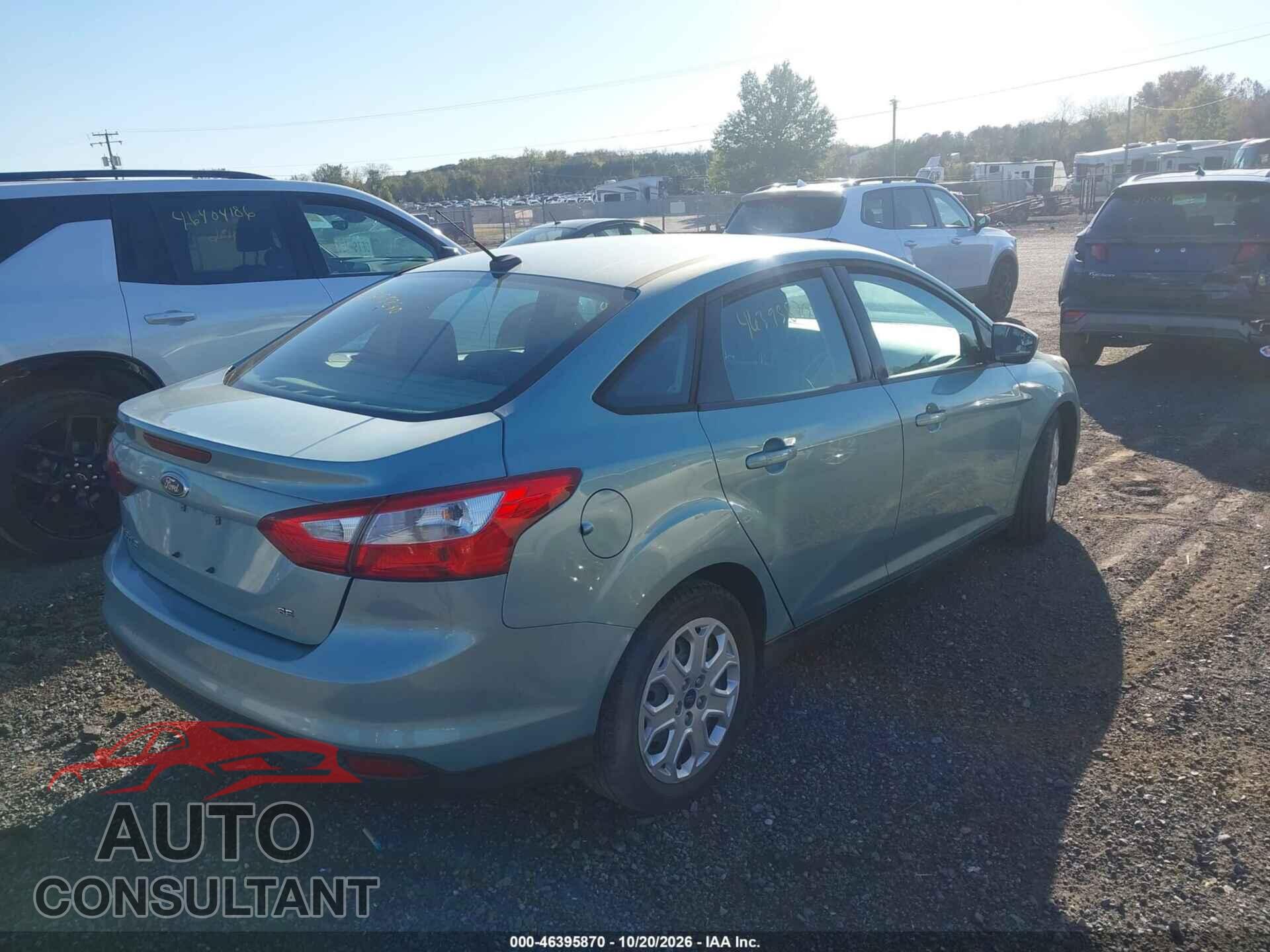 FORD FOCUS 2012 - 1FAHP3F26CL408939