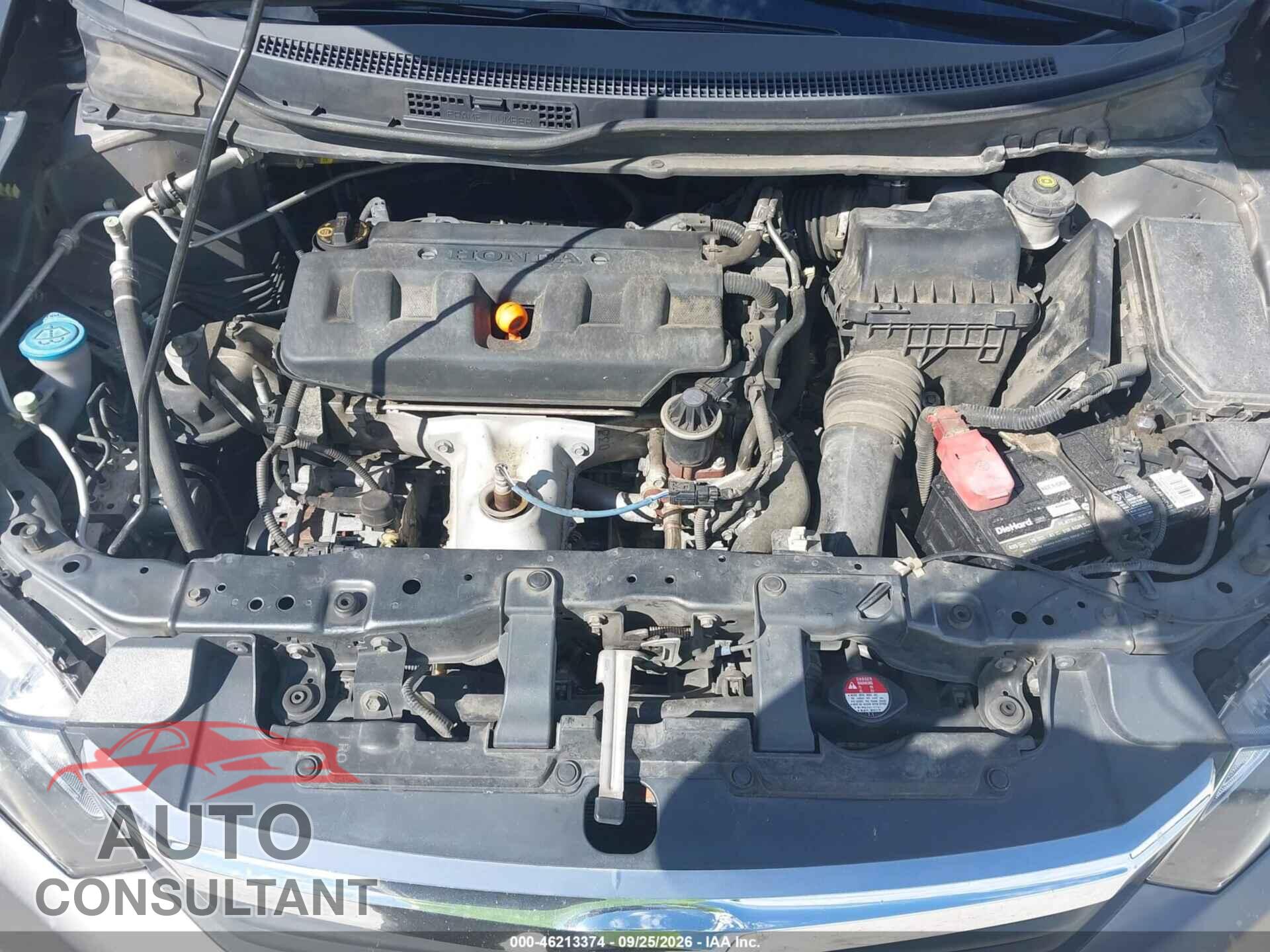 HONDA CIVIC 2012 - 19XFB2F98CE304985