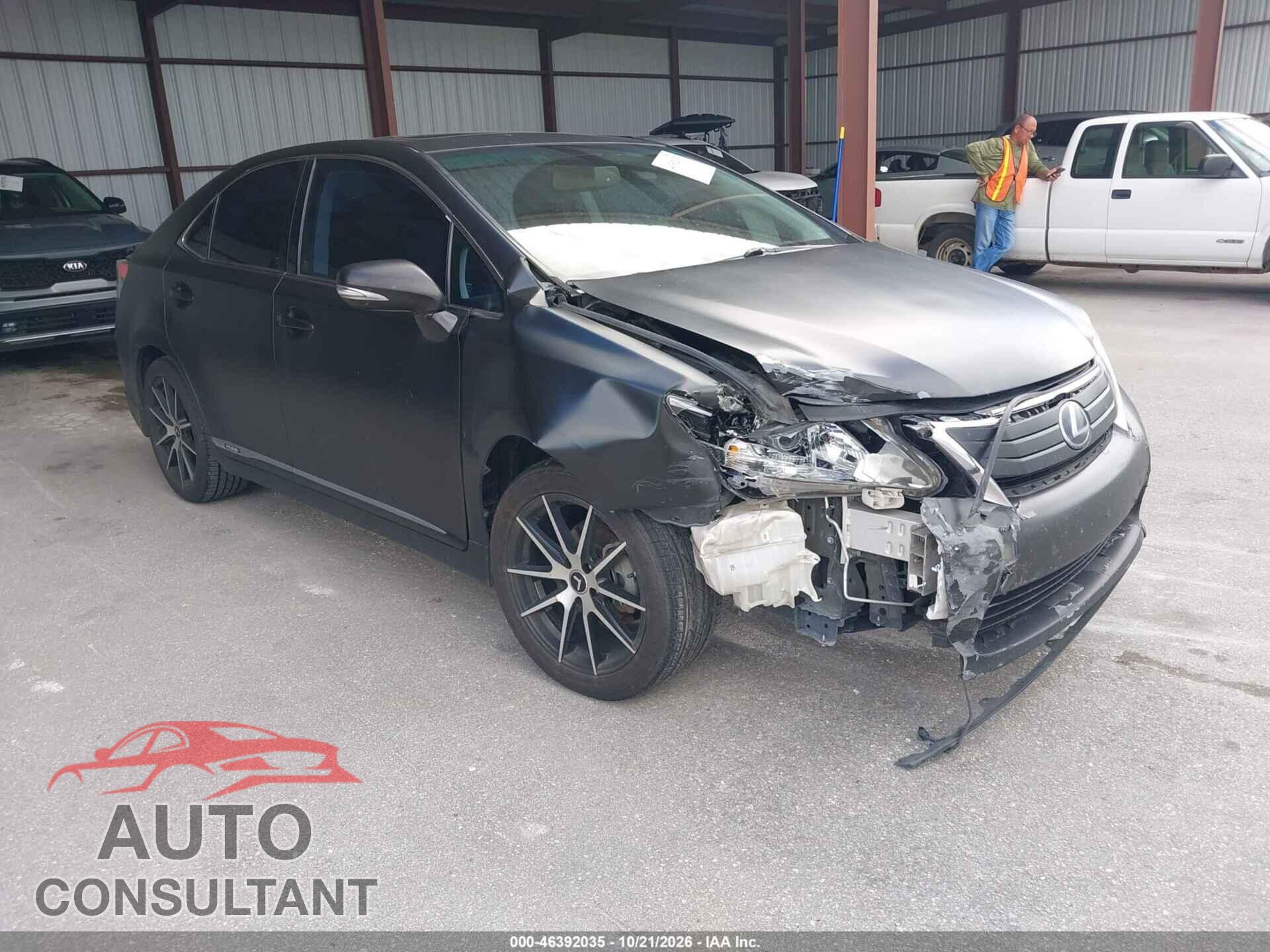 LEXUS HS 250H 2010 - JTHBB1BAXA2034708