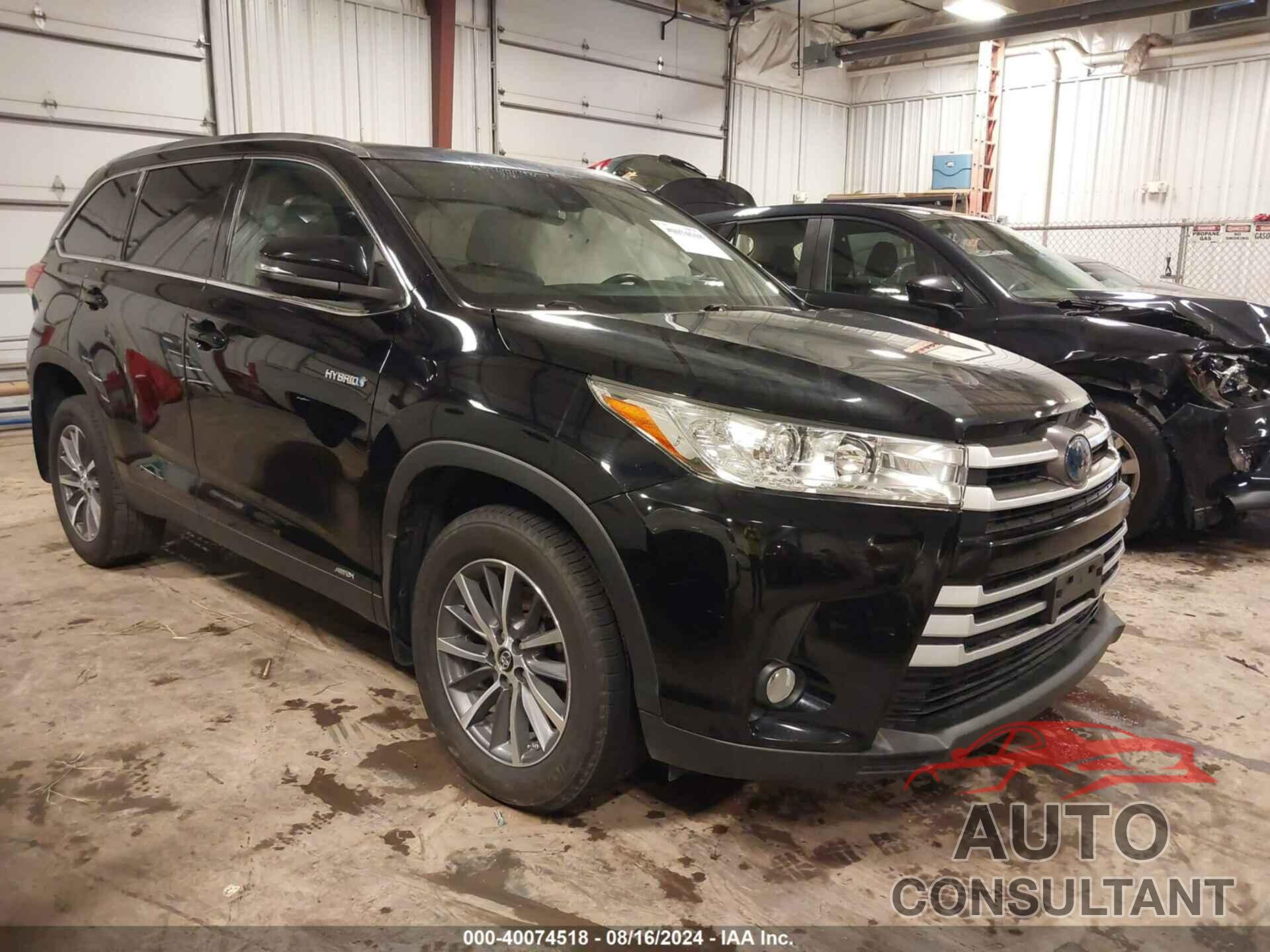 TOYOTA HIGHLANDER HYBRID 2019 - 5TDJGRFH9KS064622