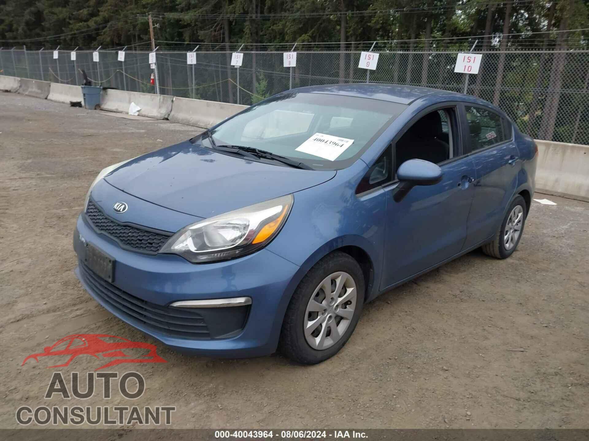KIA RIO 2016 - KNADM4A33G6558564