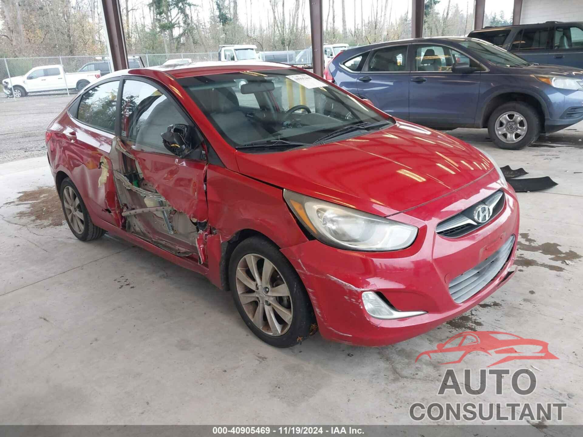 HYUNDAI ACCENT 2012 - KMHCU4AE4CU186718