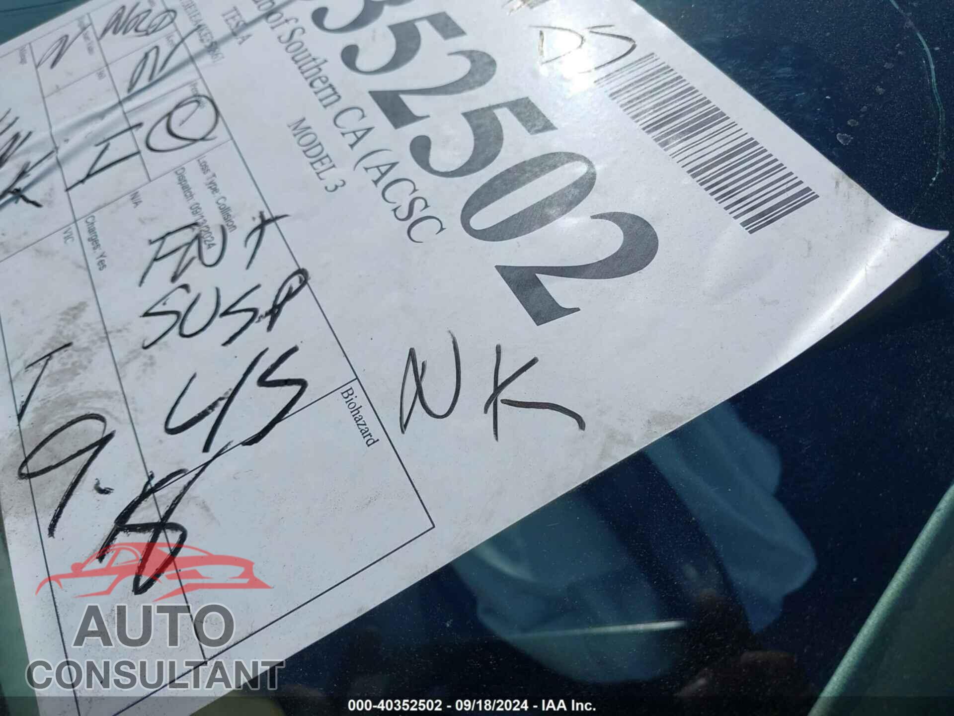 TESLA MODEL 3 2019 - 5YJ3E1EA4KF395861