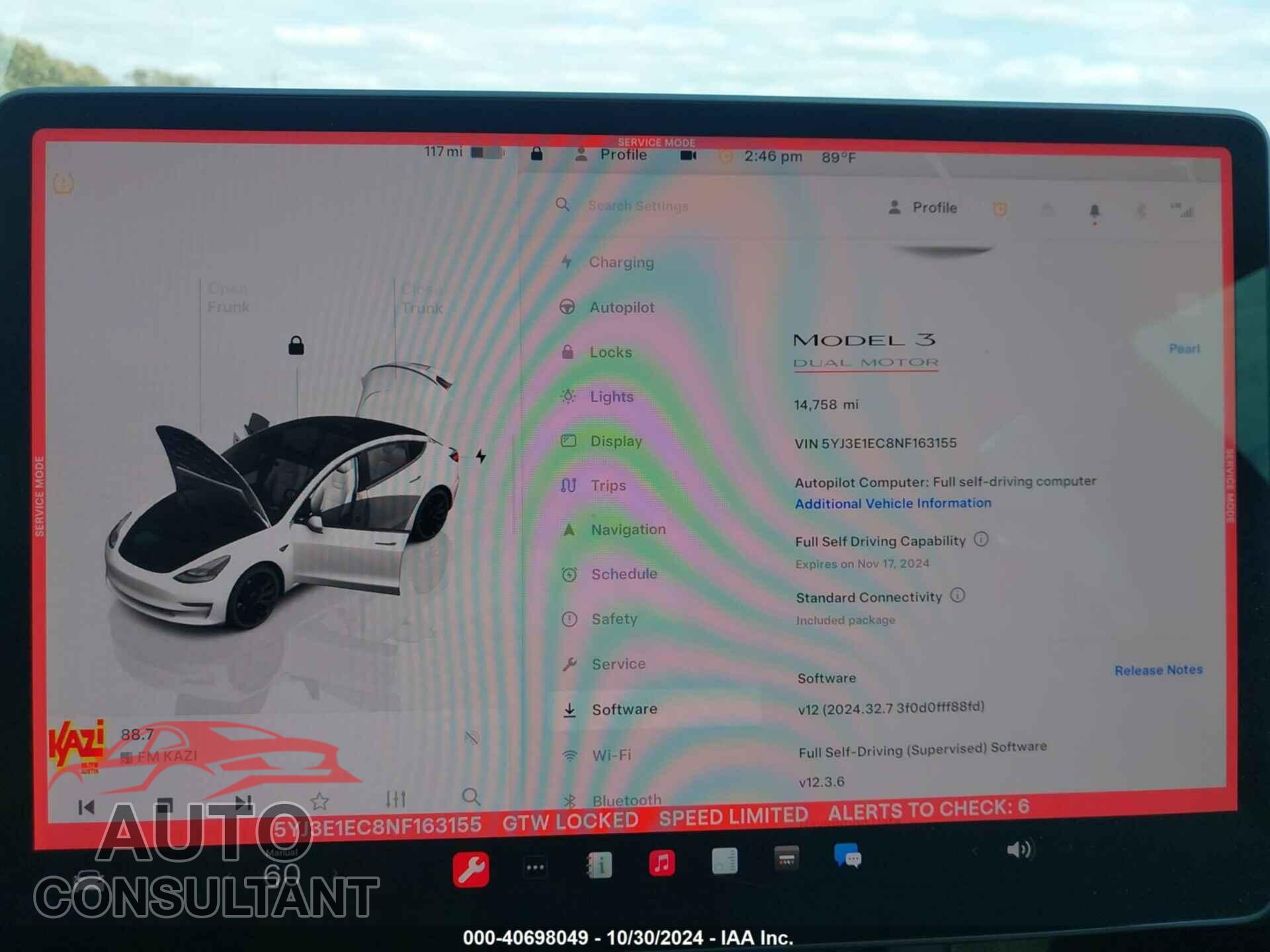 TESLA MODEL 3 2022 - 5YJ3E1EC8NF163155