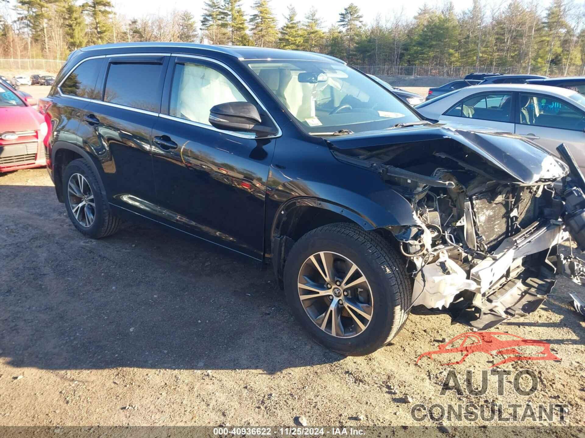 TOYOTA HIGHLANDER 2016 - 5TDJKRFHXGS296927
