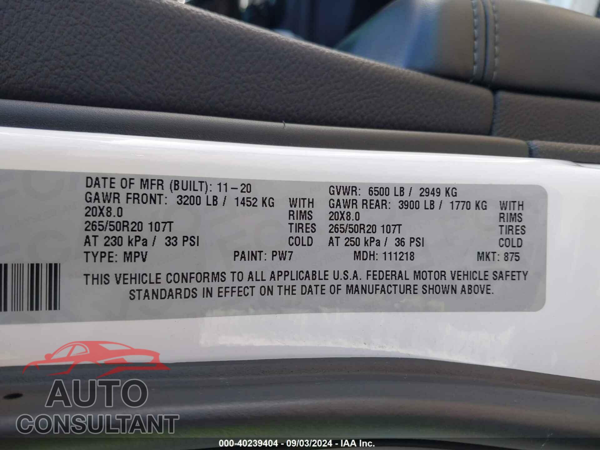 DODGE DURANGO 2021 - 1C4RDJDG8MC578537