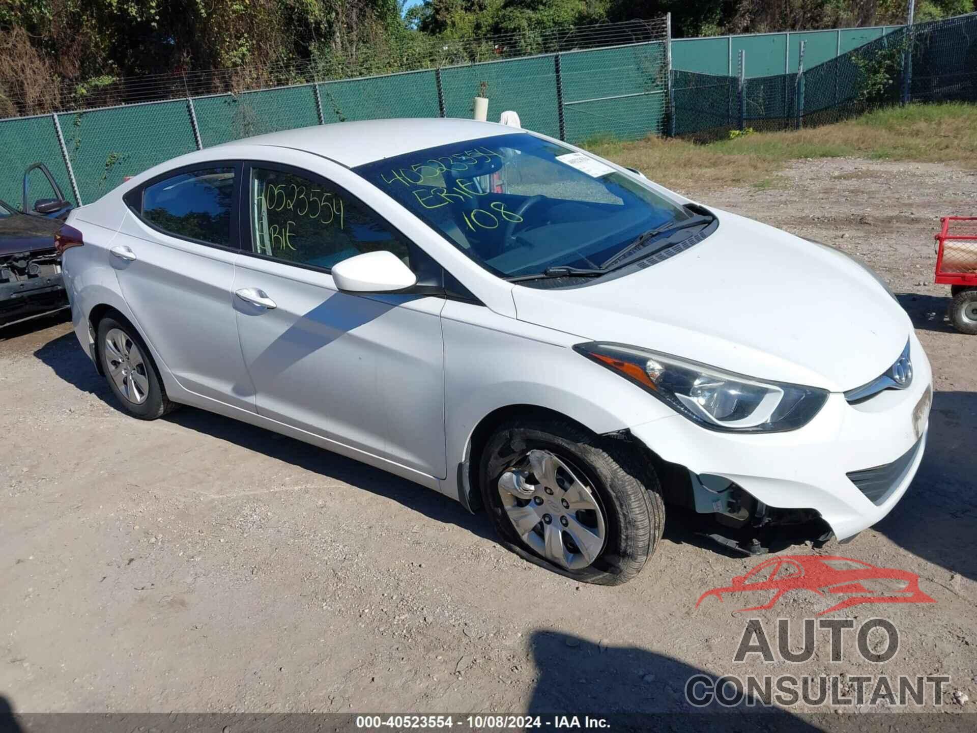 HYUNDAI ELANTRA 2016 - 5NPDH4AE4GH668778