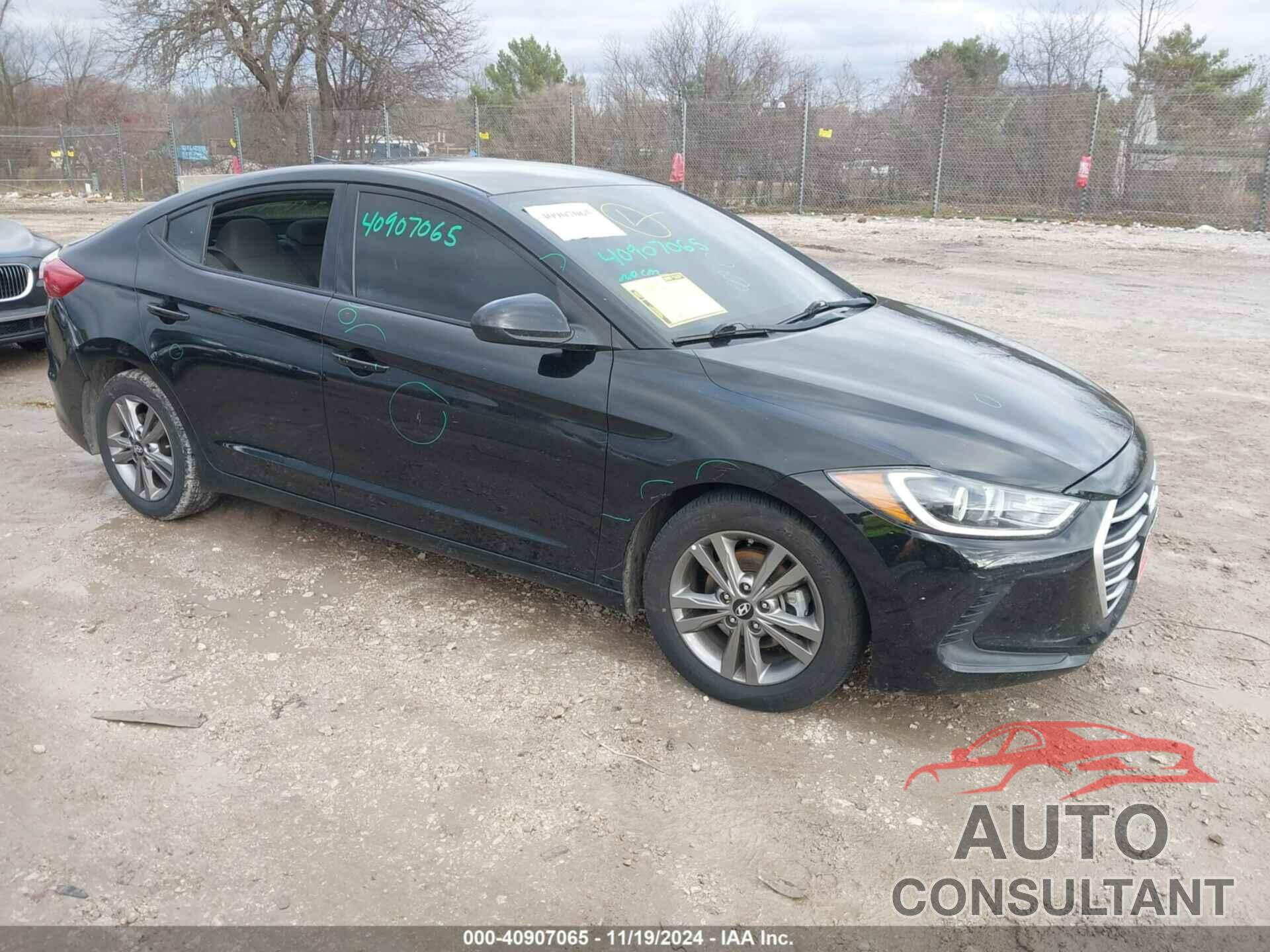 HYUNDAI ELANTRA 2018 - 5NPD84LF9JH340575