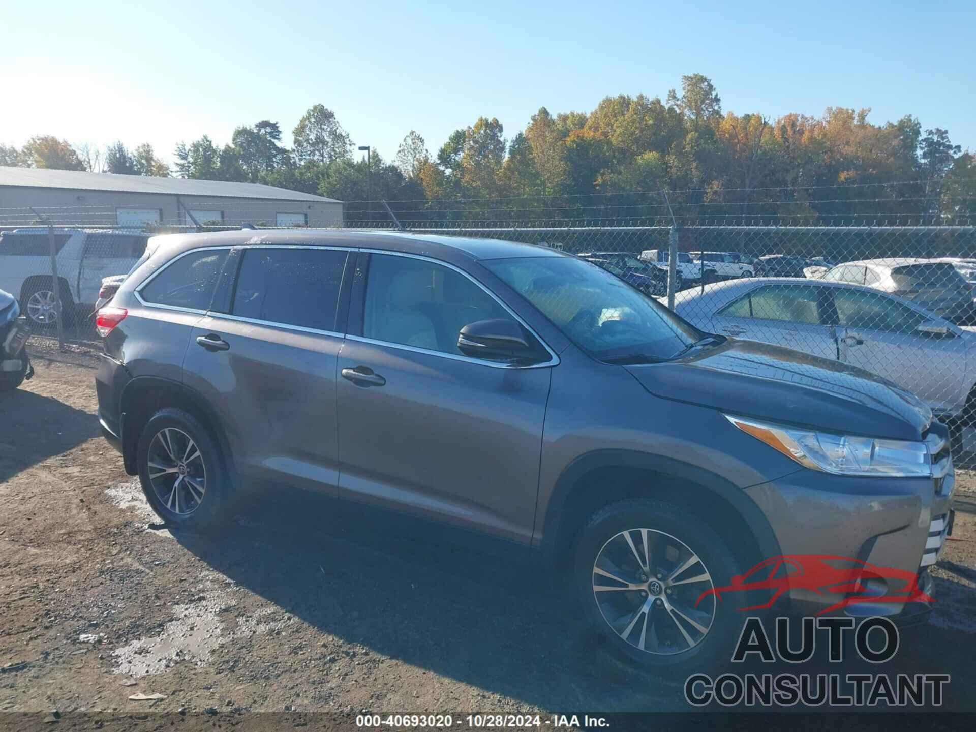 TOYOTA HIGHLANDER 2019 - 5TDBZRFH0KS730099