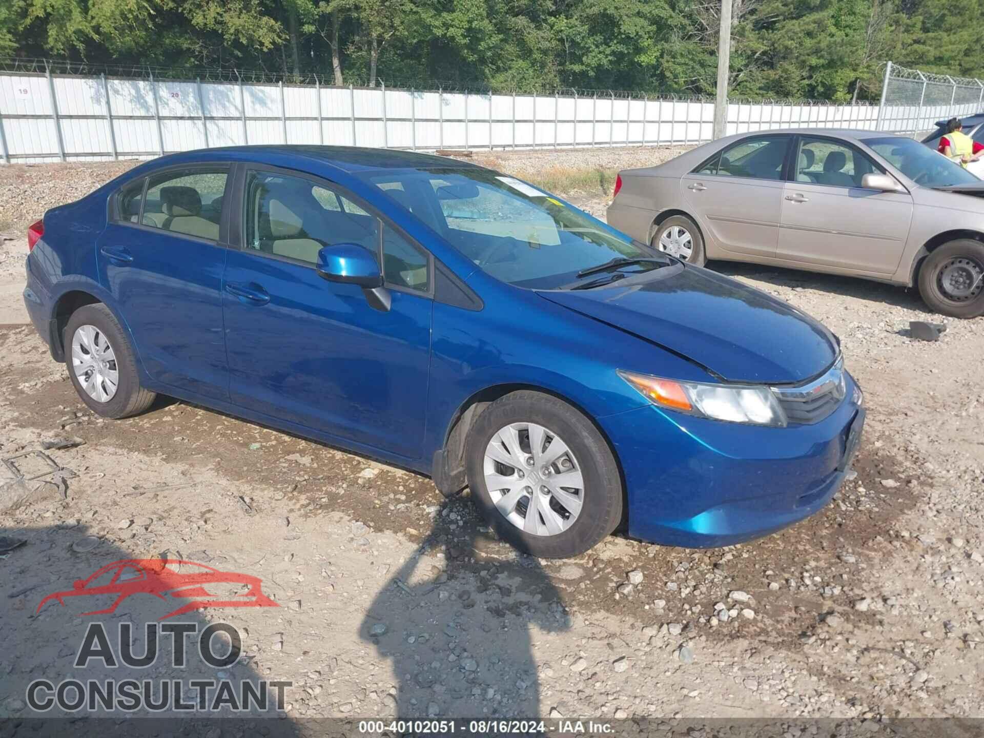 HONDA CIVIC 2012 - 2HGFB2F53CH550068