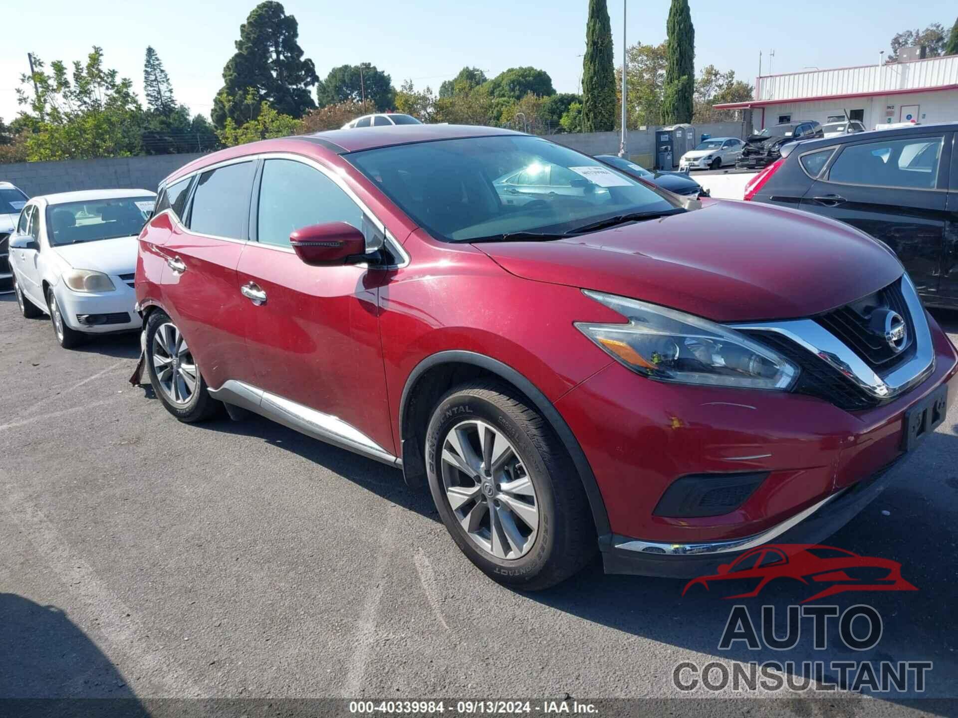 NISSAN MURANO 2018 - 5N1AZ2MG1JN171319