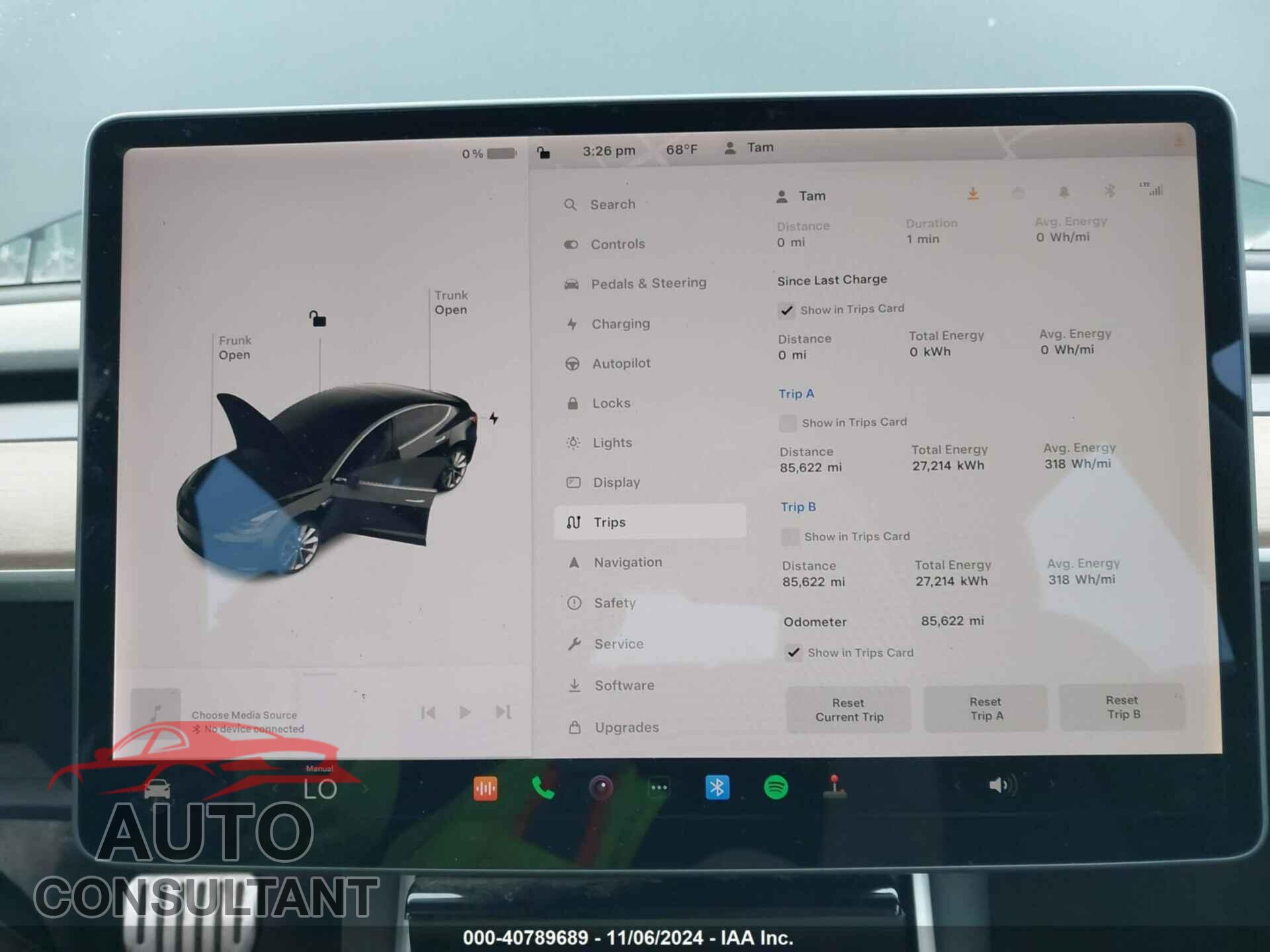 TESLA MODEL 3 2019 - 5YJ3E1EB0KF236621