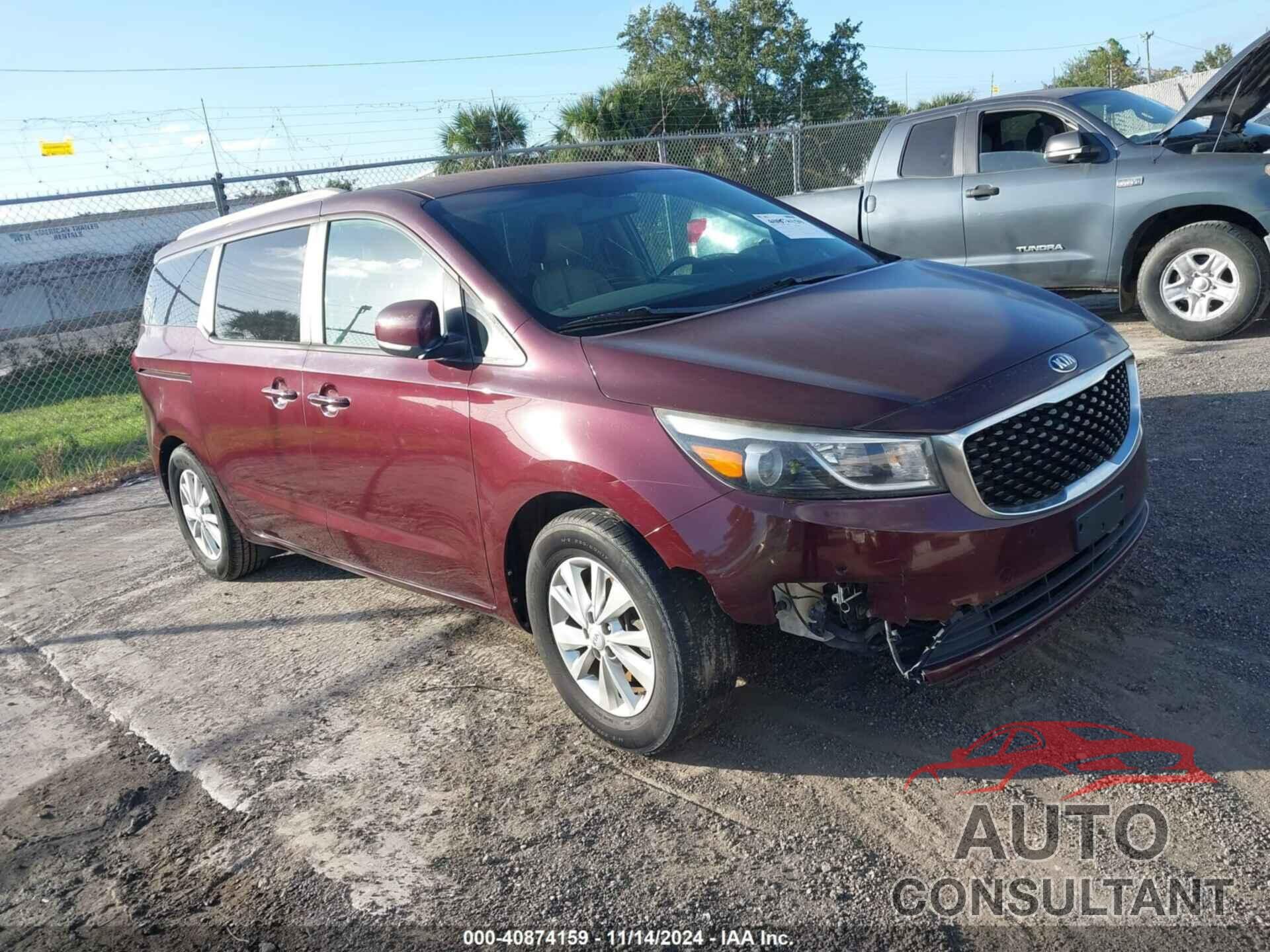 KIA SEDONA 2017 - KNDMB5C14H6267437