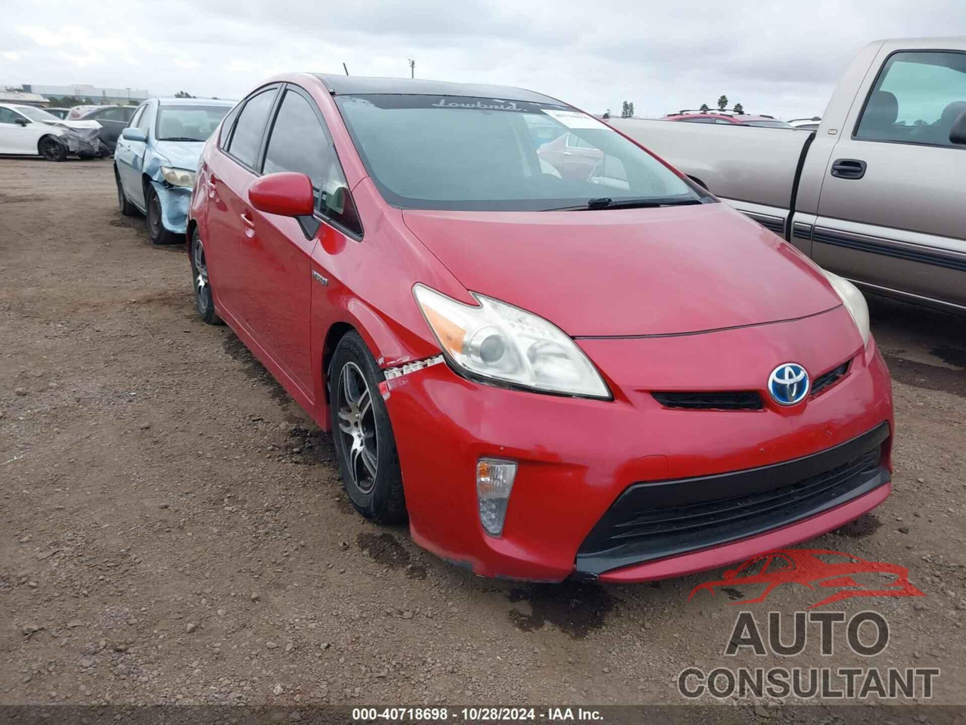 TOYOTA PRIUS 2012 - JTDKN3DU2C0334463