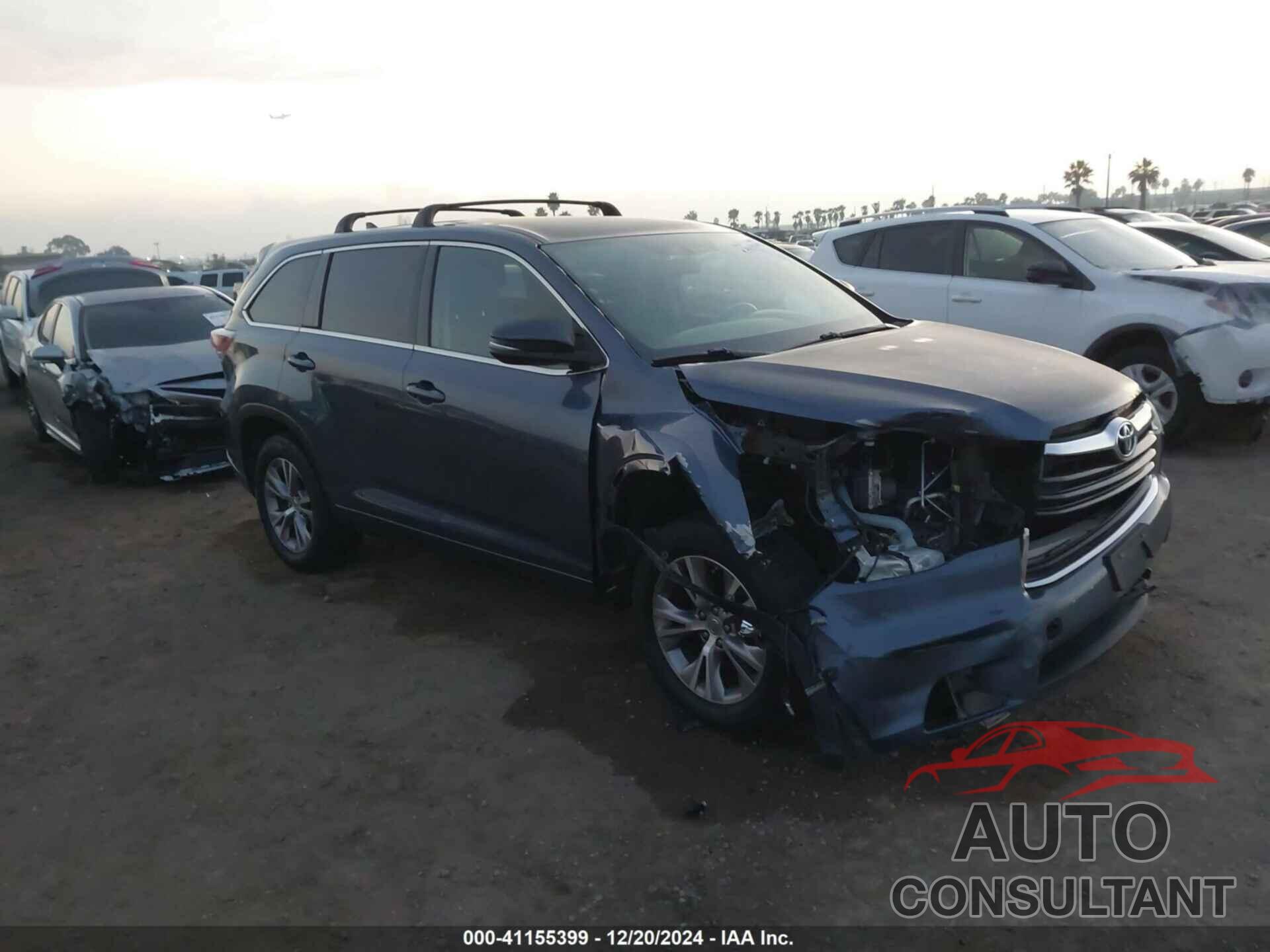 TOYOTA HIGHLANDER 2015 - 5TDZKRFH1FS084970