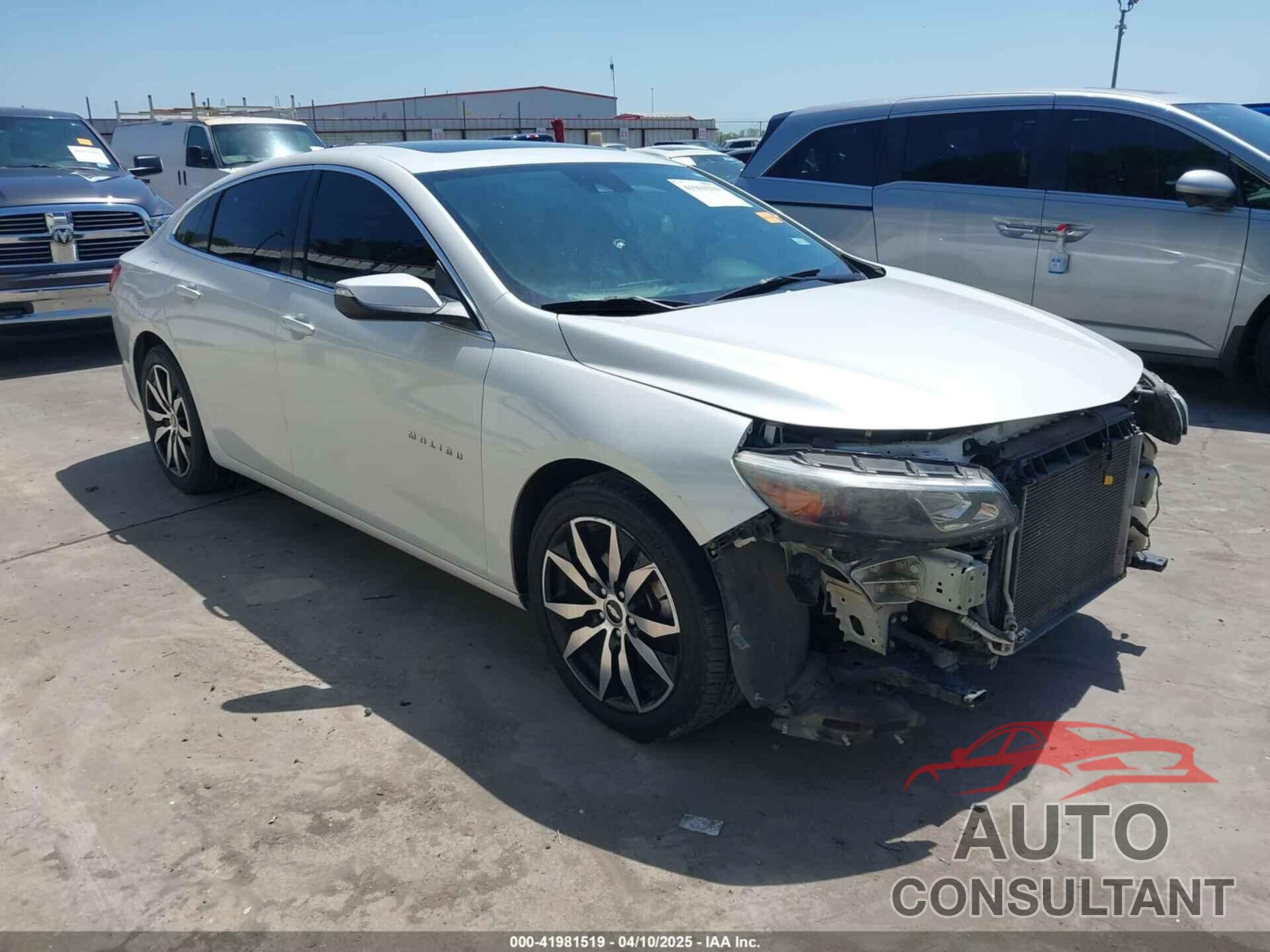 CHEVROLET MALIBU 2016 - 1G1ZE5ST7GF312717
