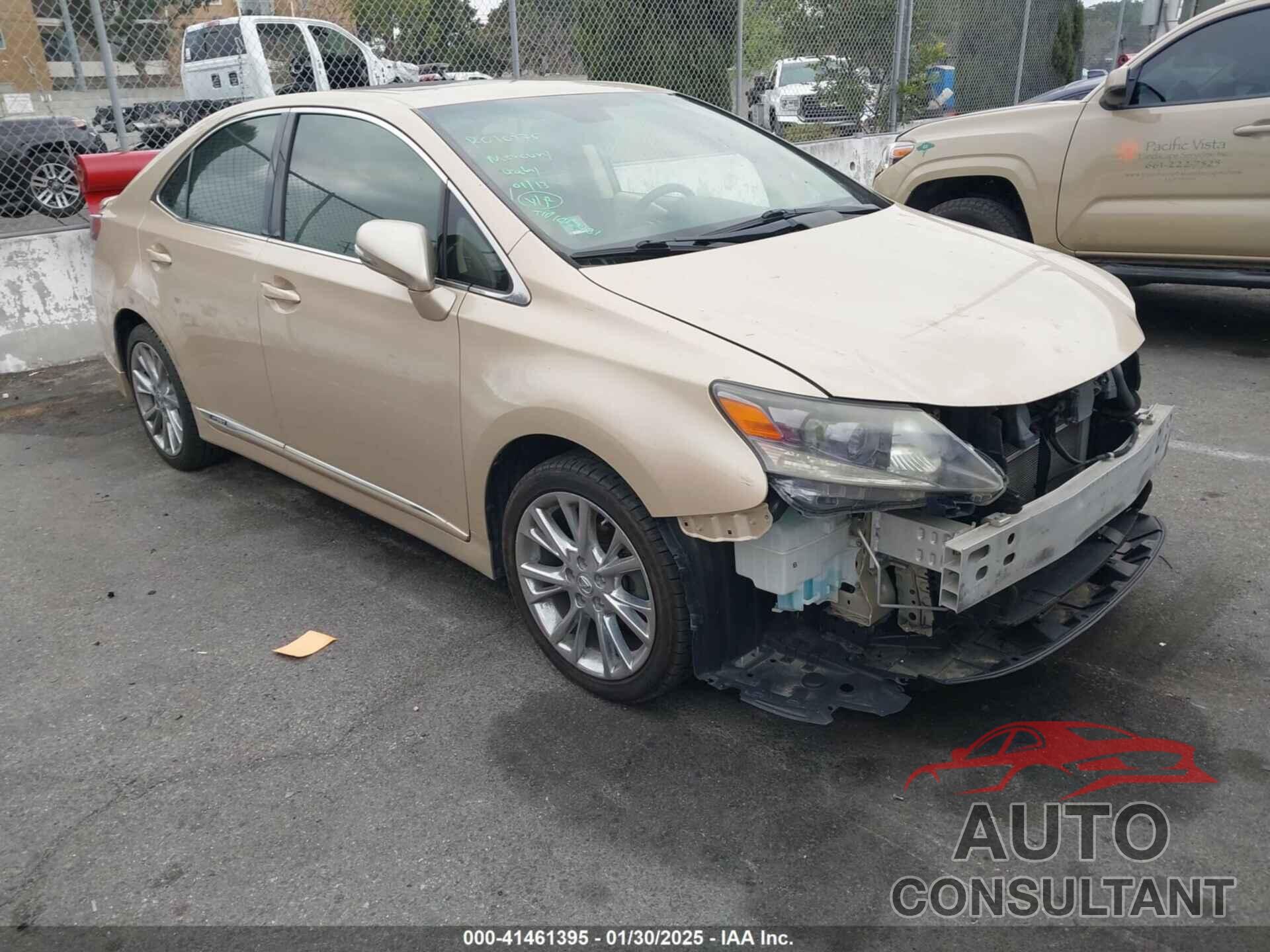 LEXUS HS 250H 2010 - JTHBB1BA5A2001390