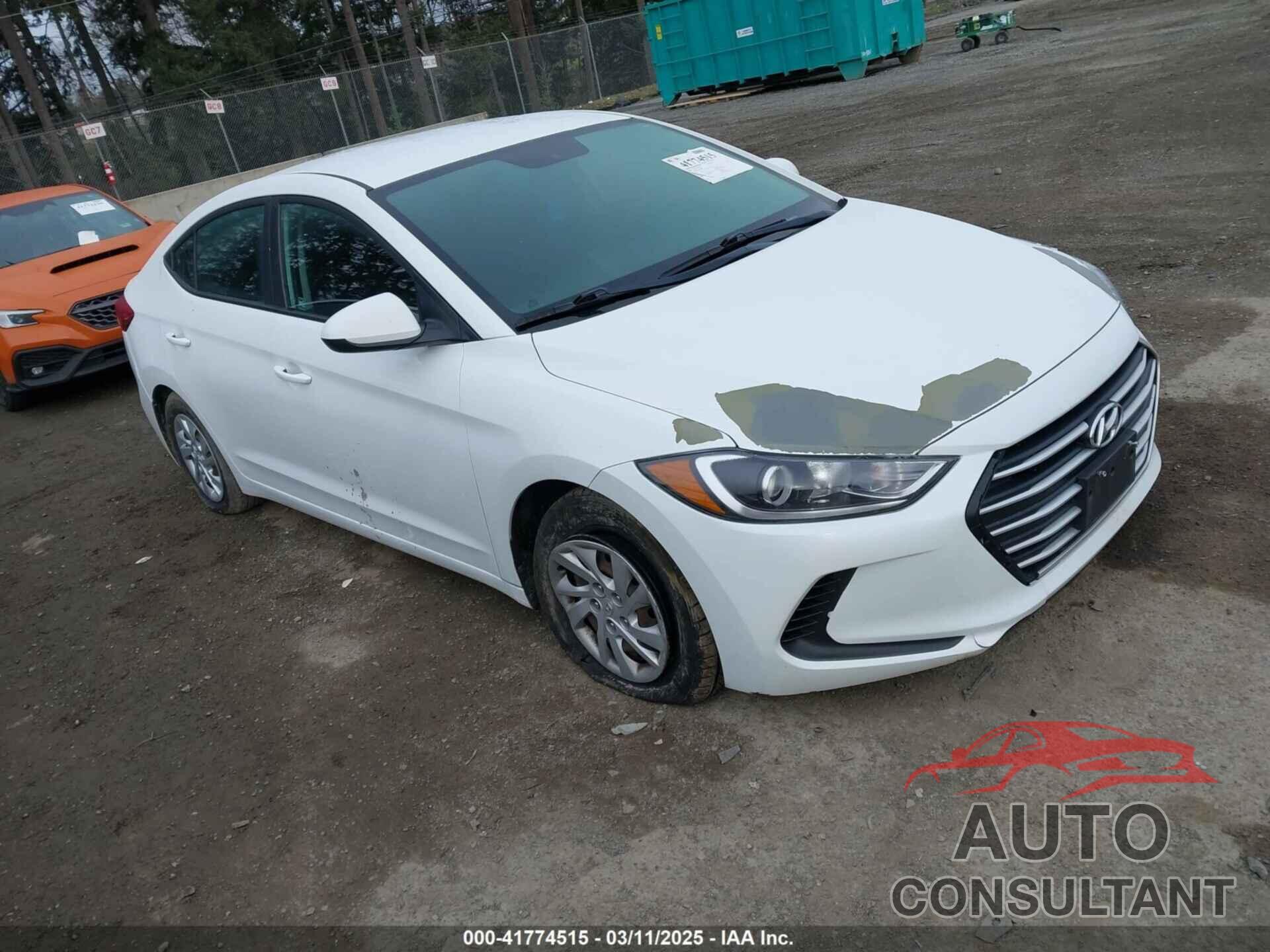 HYUNDAI ELANTRA 2018 - 5NPD74LF3JH298892