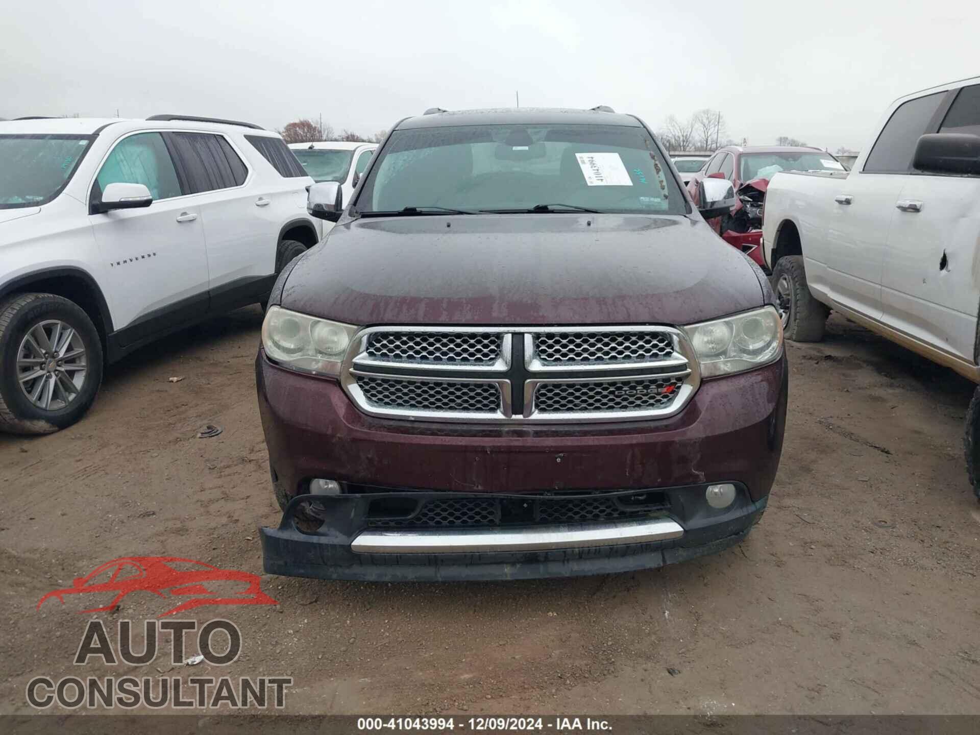 DODGE DURANGO 2012 - 1C4RDHEGXCC257282