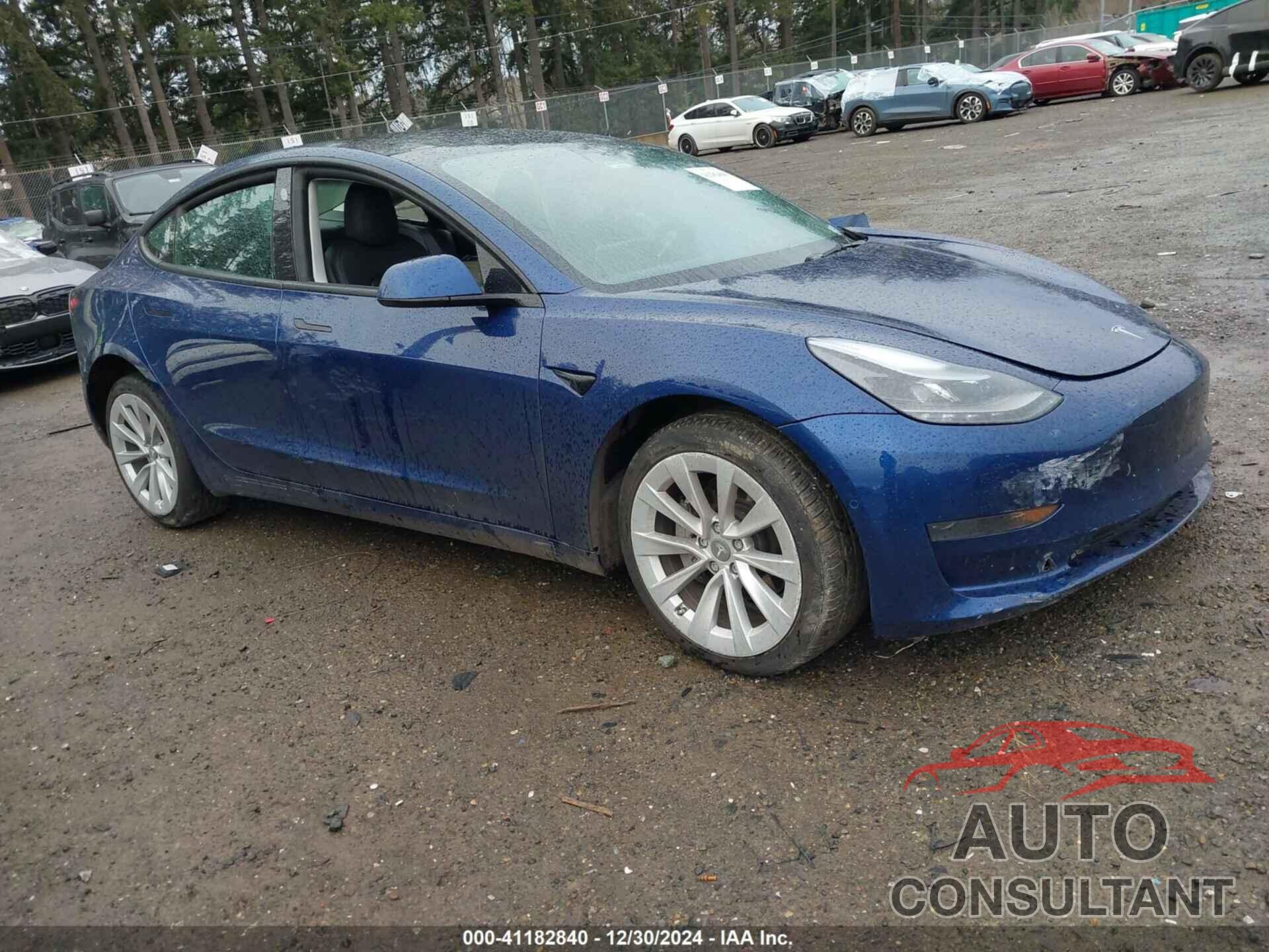 TESLA MODEL 3 2022 - 5YJ3E1EA8NF144538