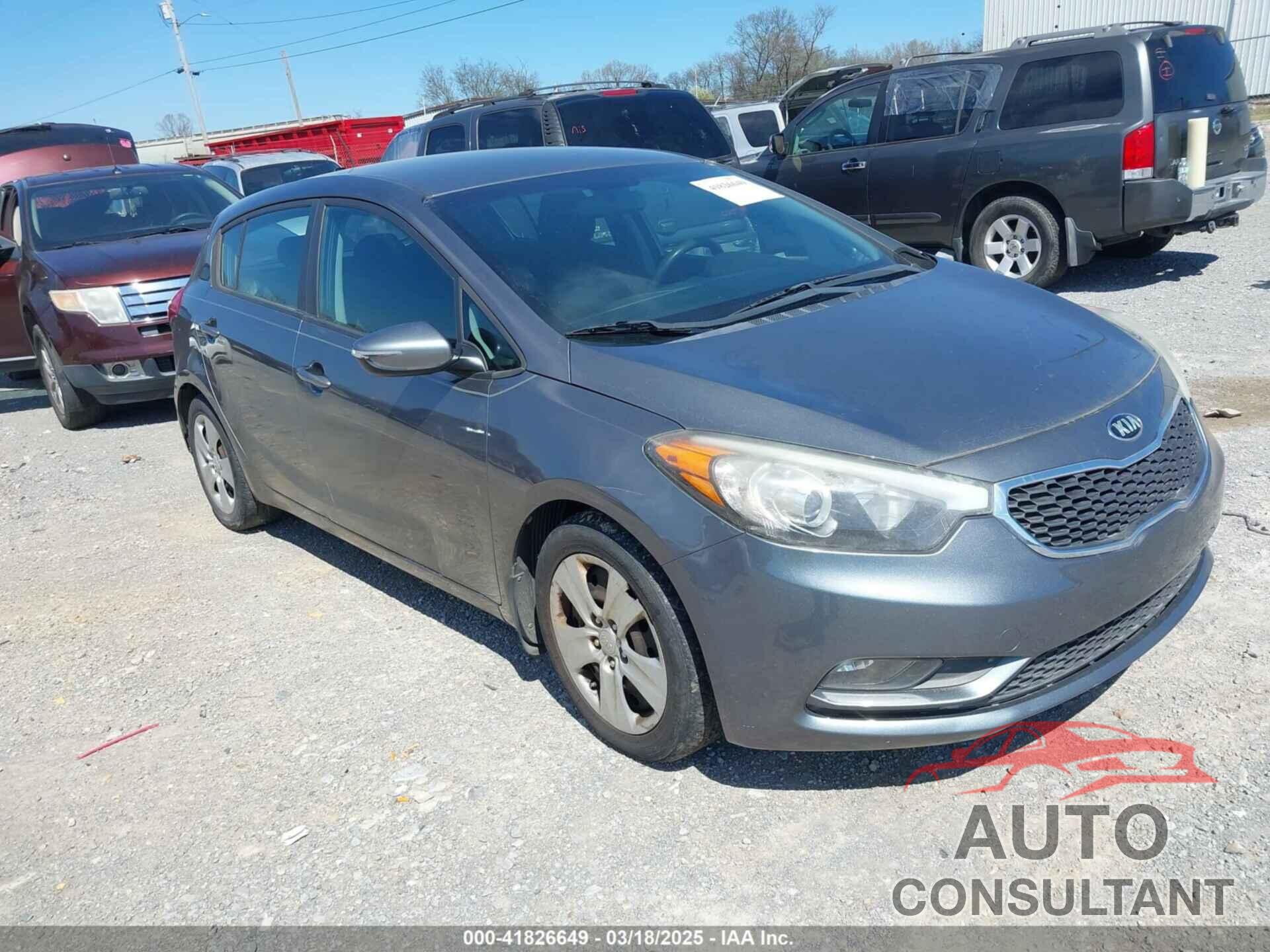 KIA FORTE 2016 - KNAFK5A83G5654622