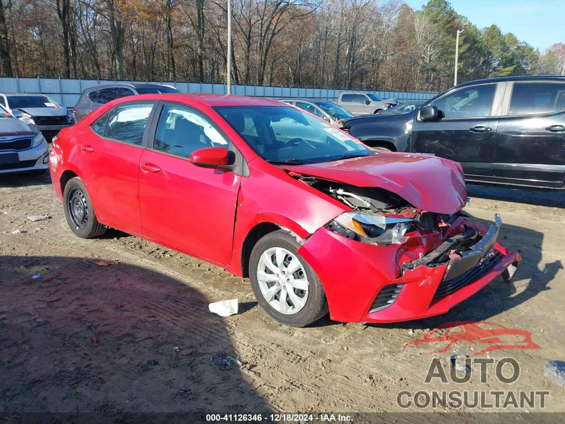 TOYOTA COROLLA 2015 - 5YFBURHE8FP267743