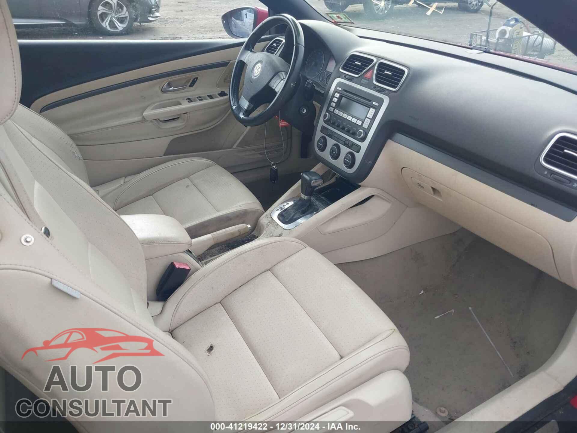 VOLKSWAGEN EOS 2009 - WVWBA71F29V019053
