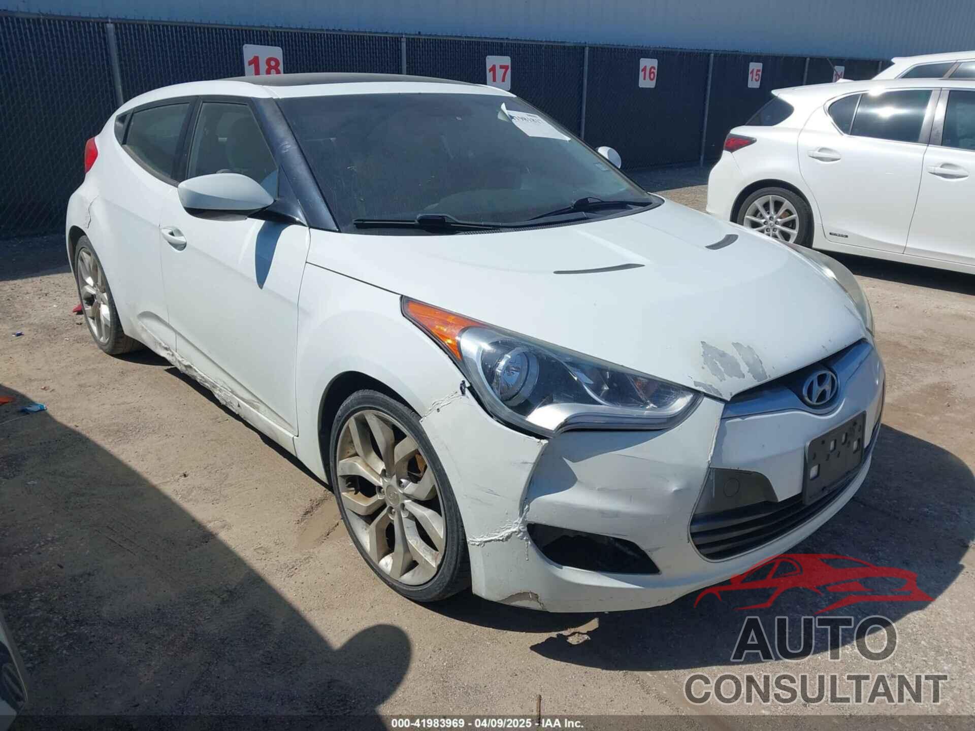 HYUNDAI VELOSTER 2013 - KMHTC6AD6DU107198