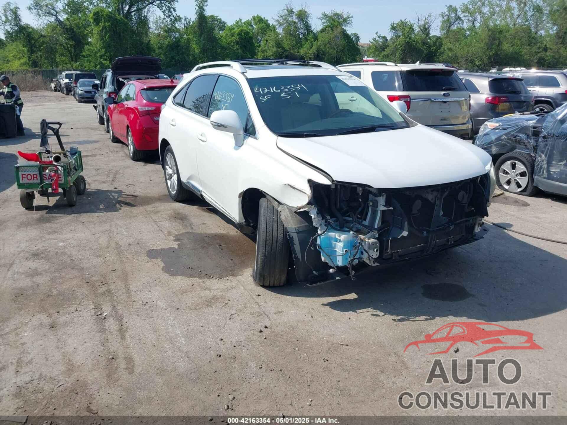LEXUS RX 450H 2010 - JTJBC1BA6A2022986