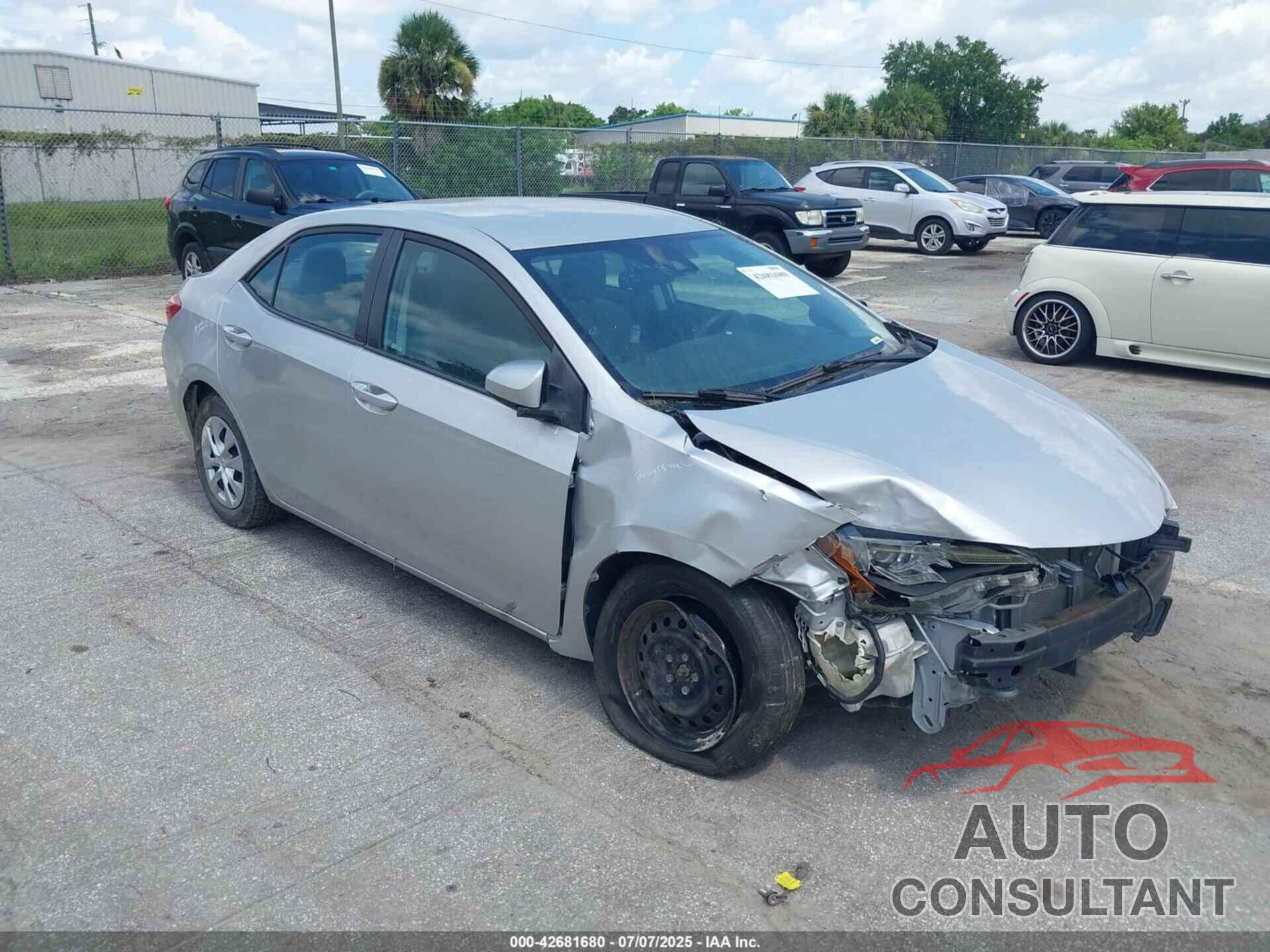 TOYOTA COROLLA 2017 - 2T1BURHE3HC841152
