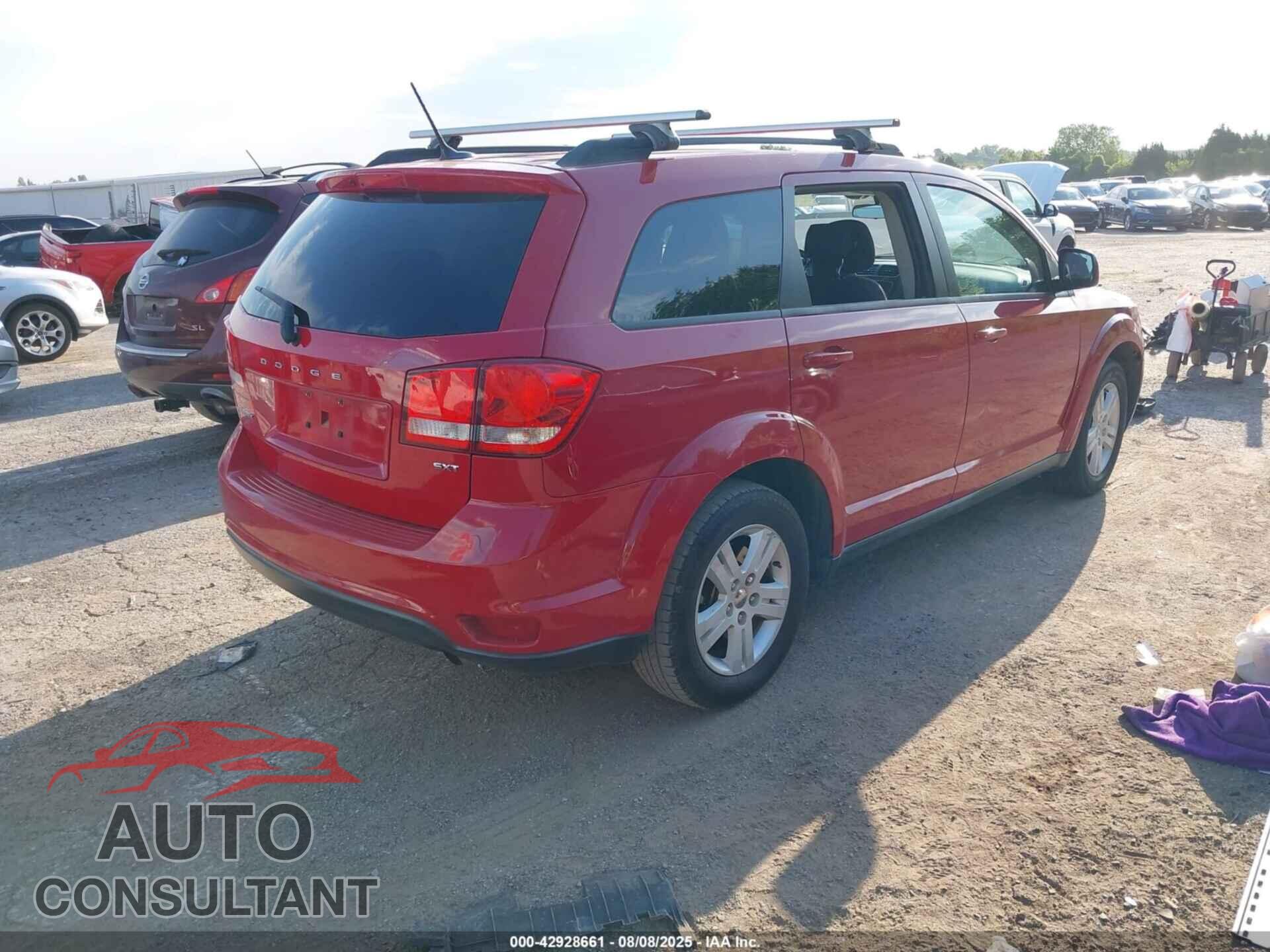 DODGE JOURNEY 2012 - 3C4PDCBB4CT342027