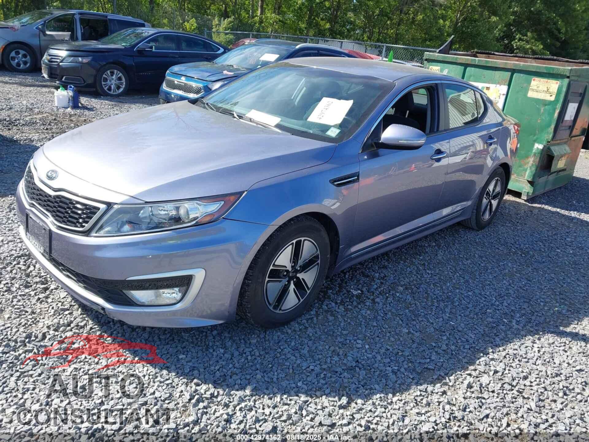 KIA OPTIMA HYBRID 2012 - KNAGM4AD5C5011818