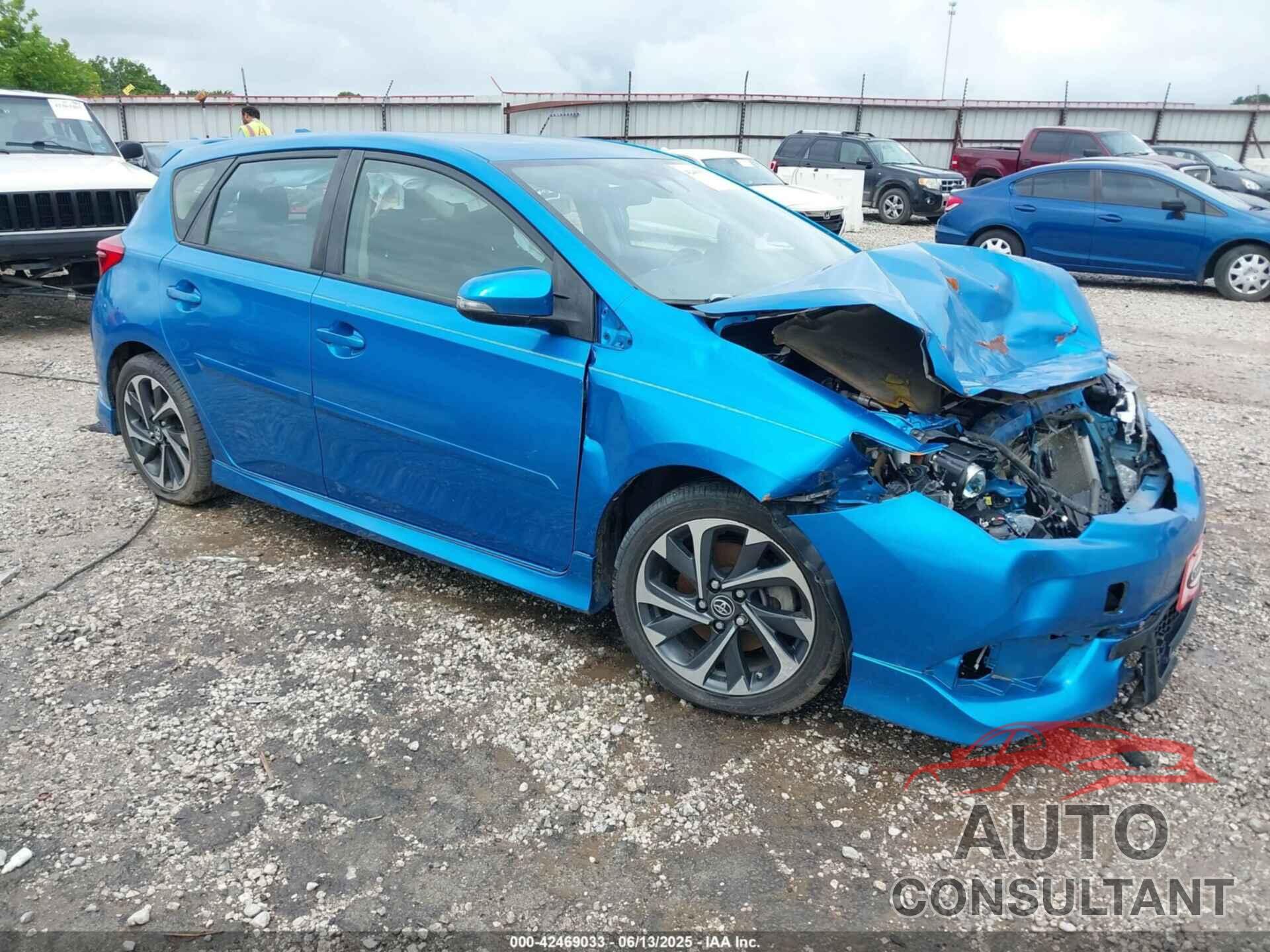 TOYOTA COROLLA IM 2017 - JTNKARJEXHJ528540