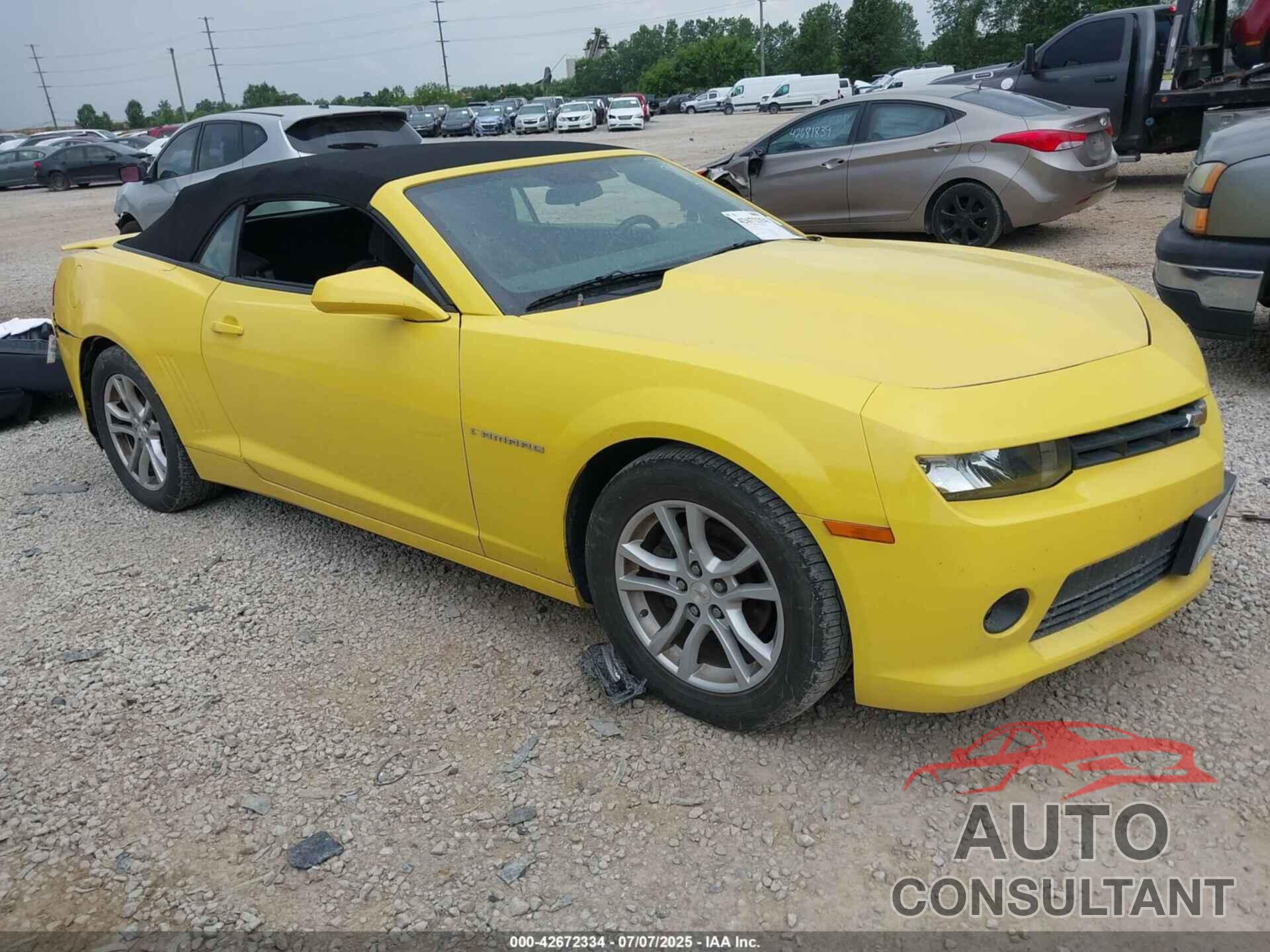 CHEVROLET CAMARO 2015 - 2G1FD3D30F9217107