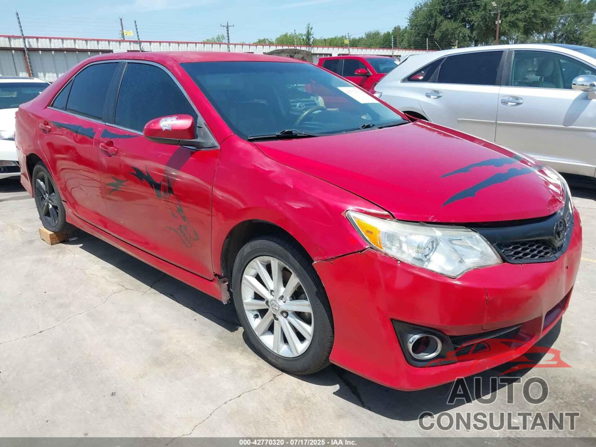 TOYOTA CAMRY 2012 - 4T1BF1FK8CU629102