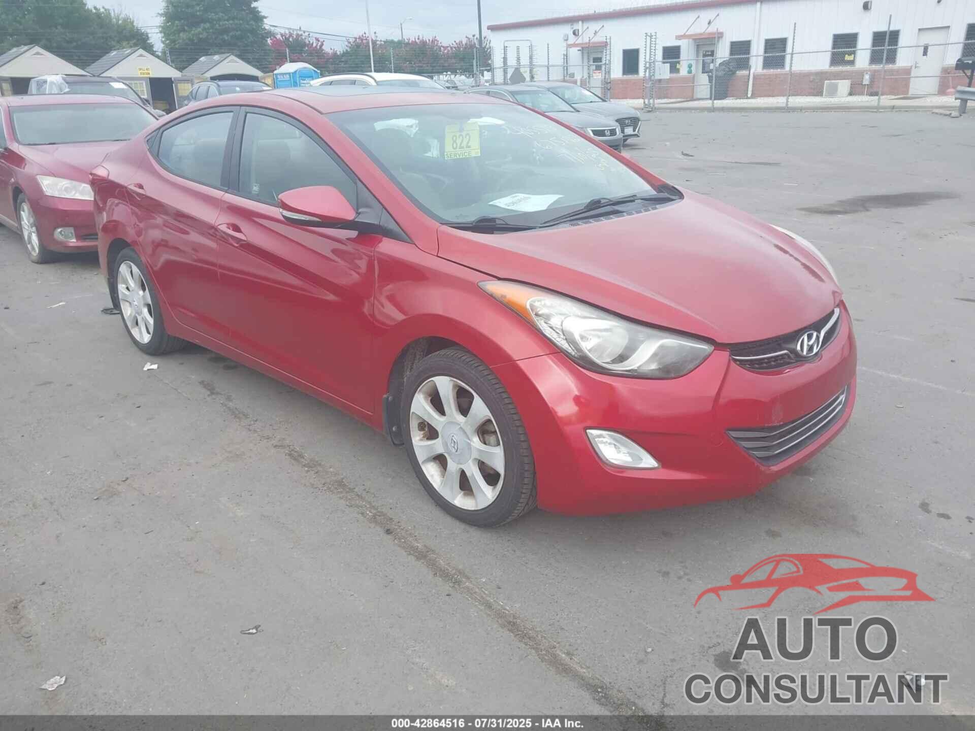 HYUNDAI ELANTRA 2013 - KMHDH4AE7DU675172